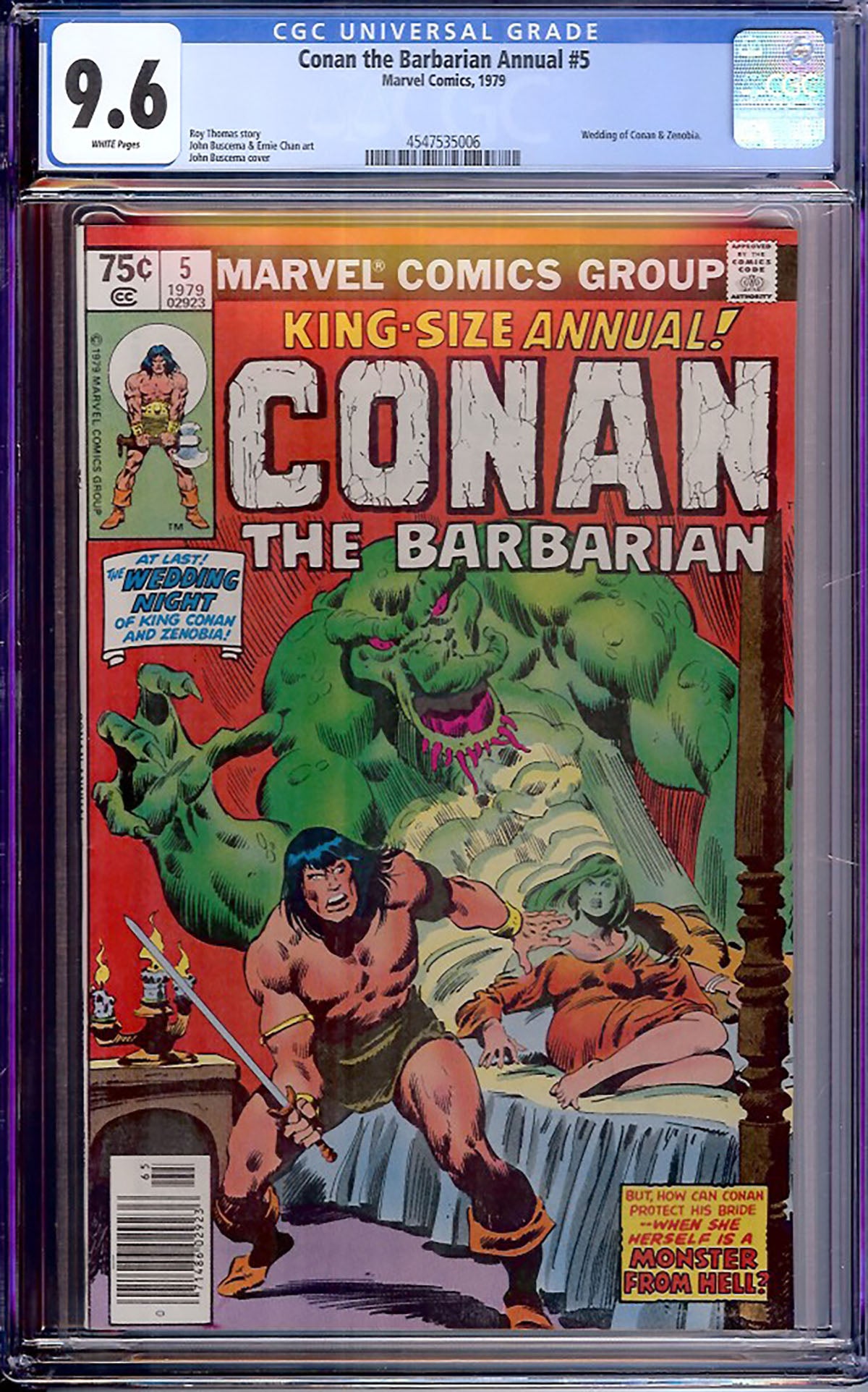Conan the Barbarian Annual #5 (1979, Marvel) CGC 9.6