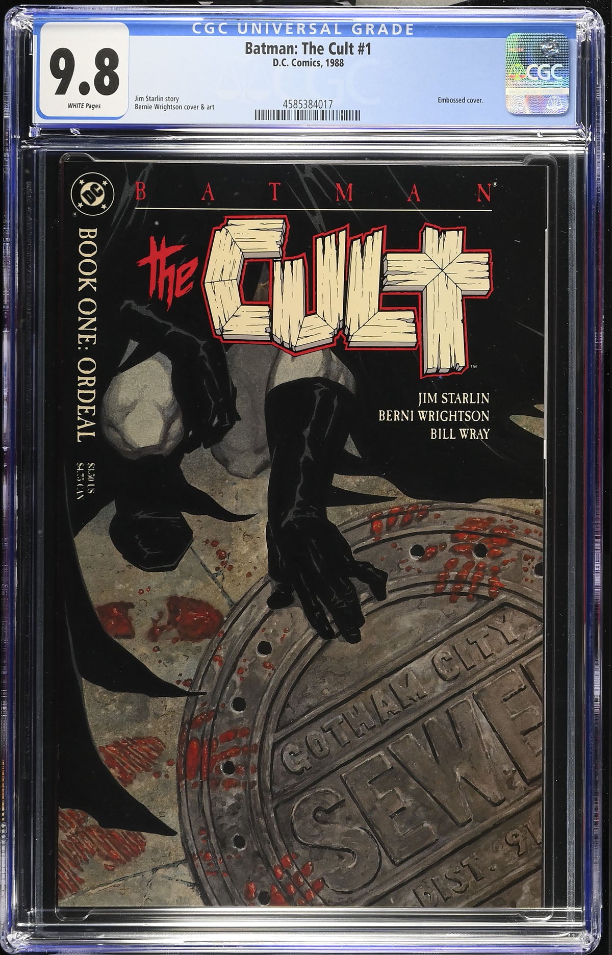 Batman: The Cult #1 (1988, DC) – CGC 9.8