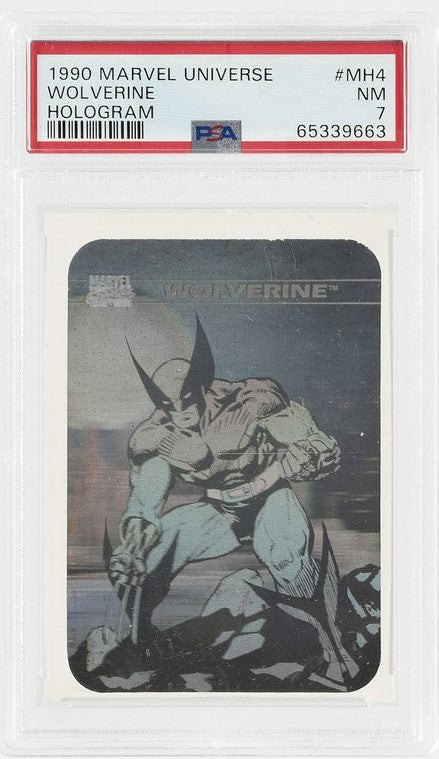 1990 Wolverine Marvel Universe #MH4 Hologram PSA 7
