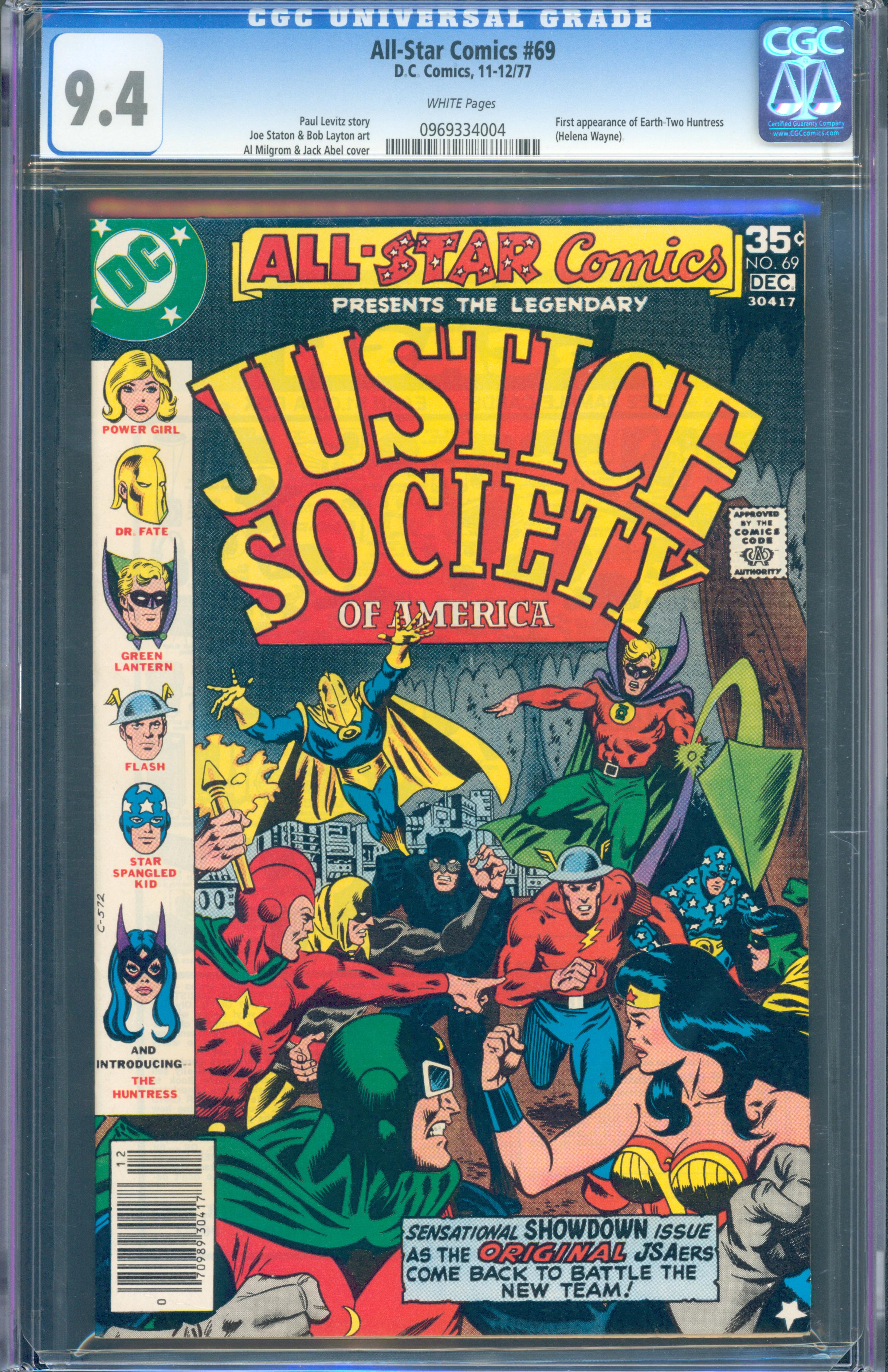 All-Star Comics, #69 (DC Comics, 1977) CGC 9.4