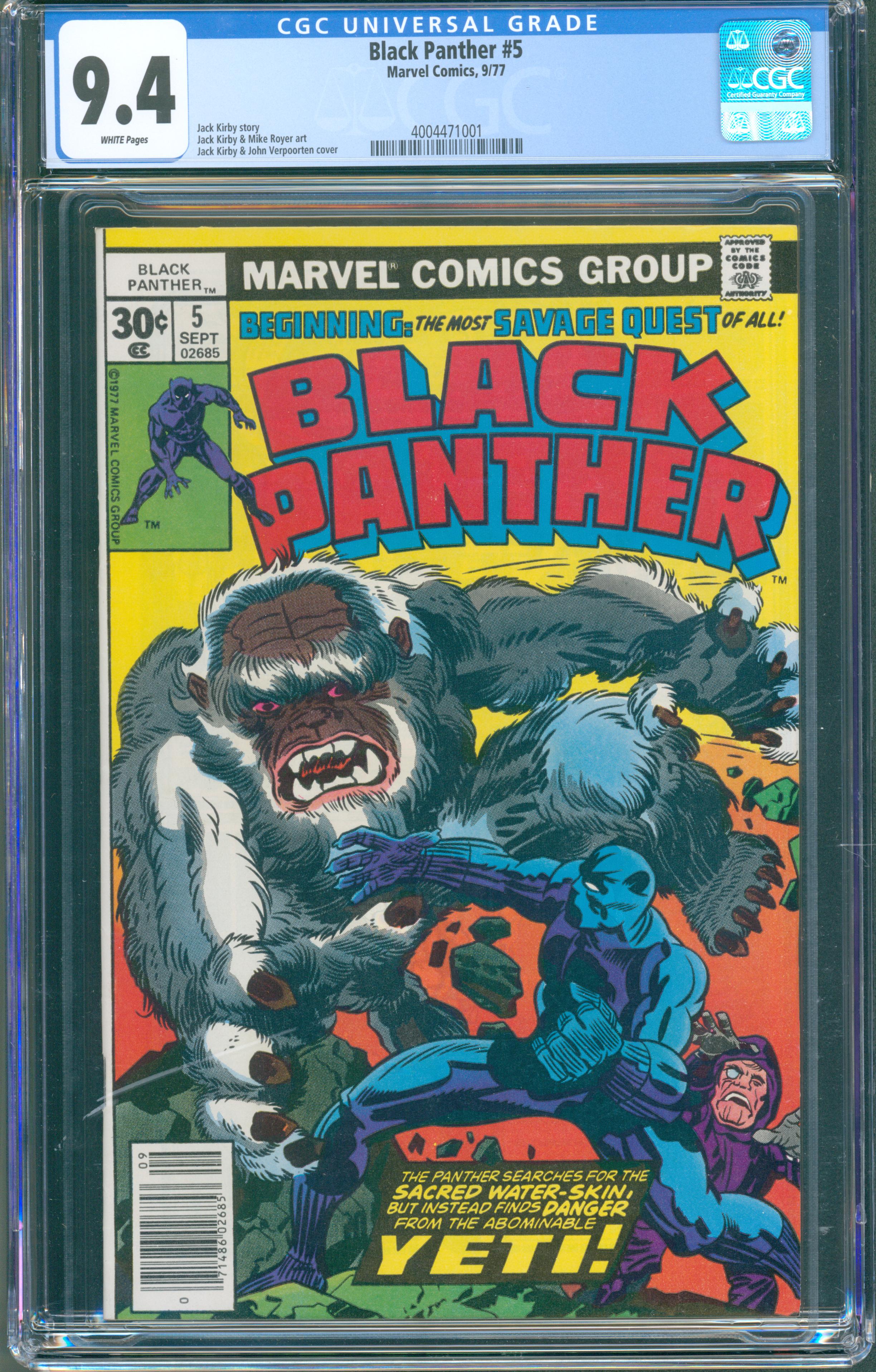 Black Panther #5 (Marvel, 1977) CGC 9.4