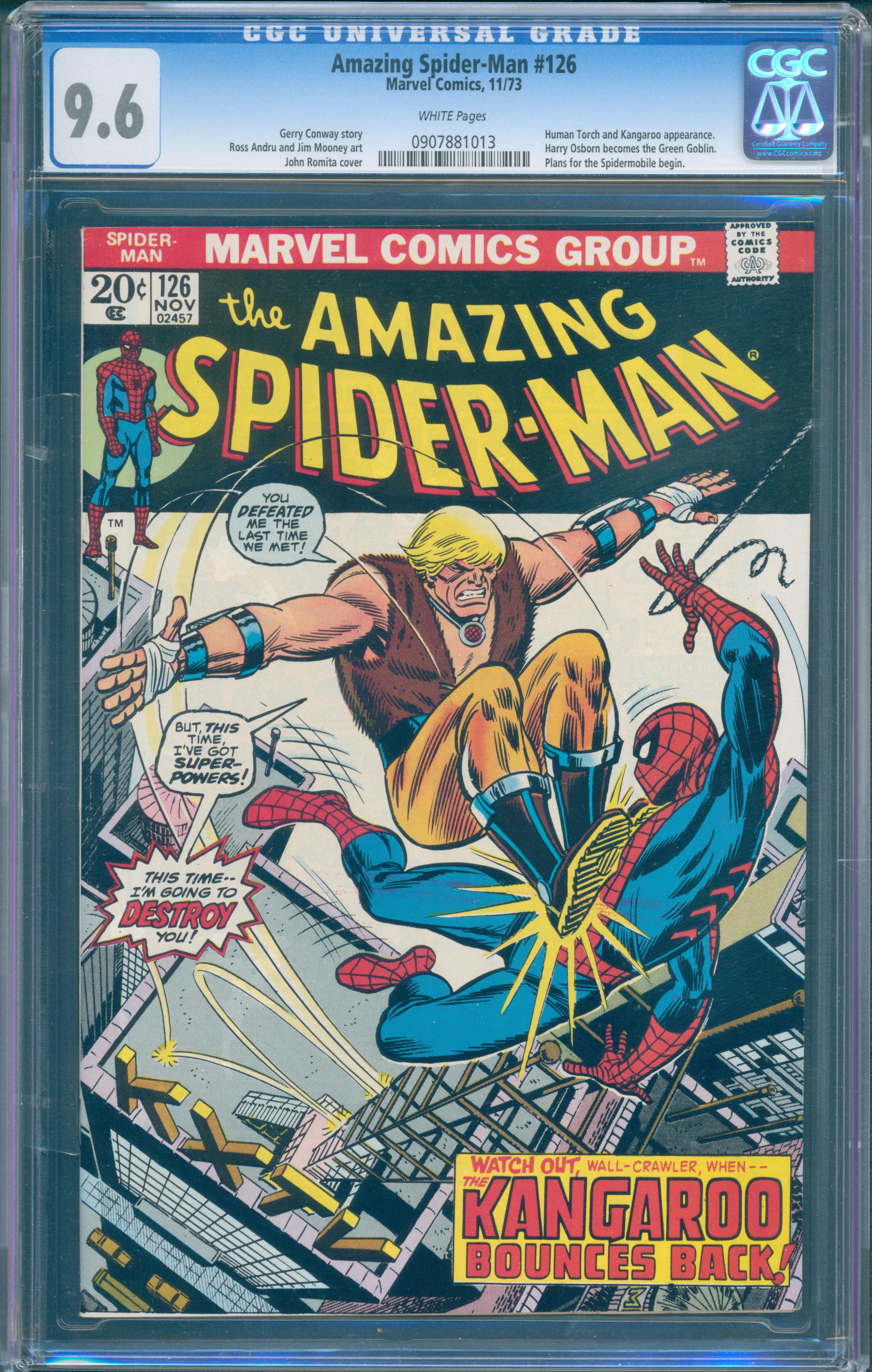 Amazing Spider-Man #126 (Marvel, 1973) CGC 9.6