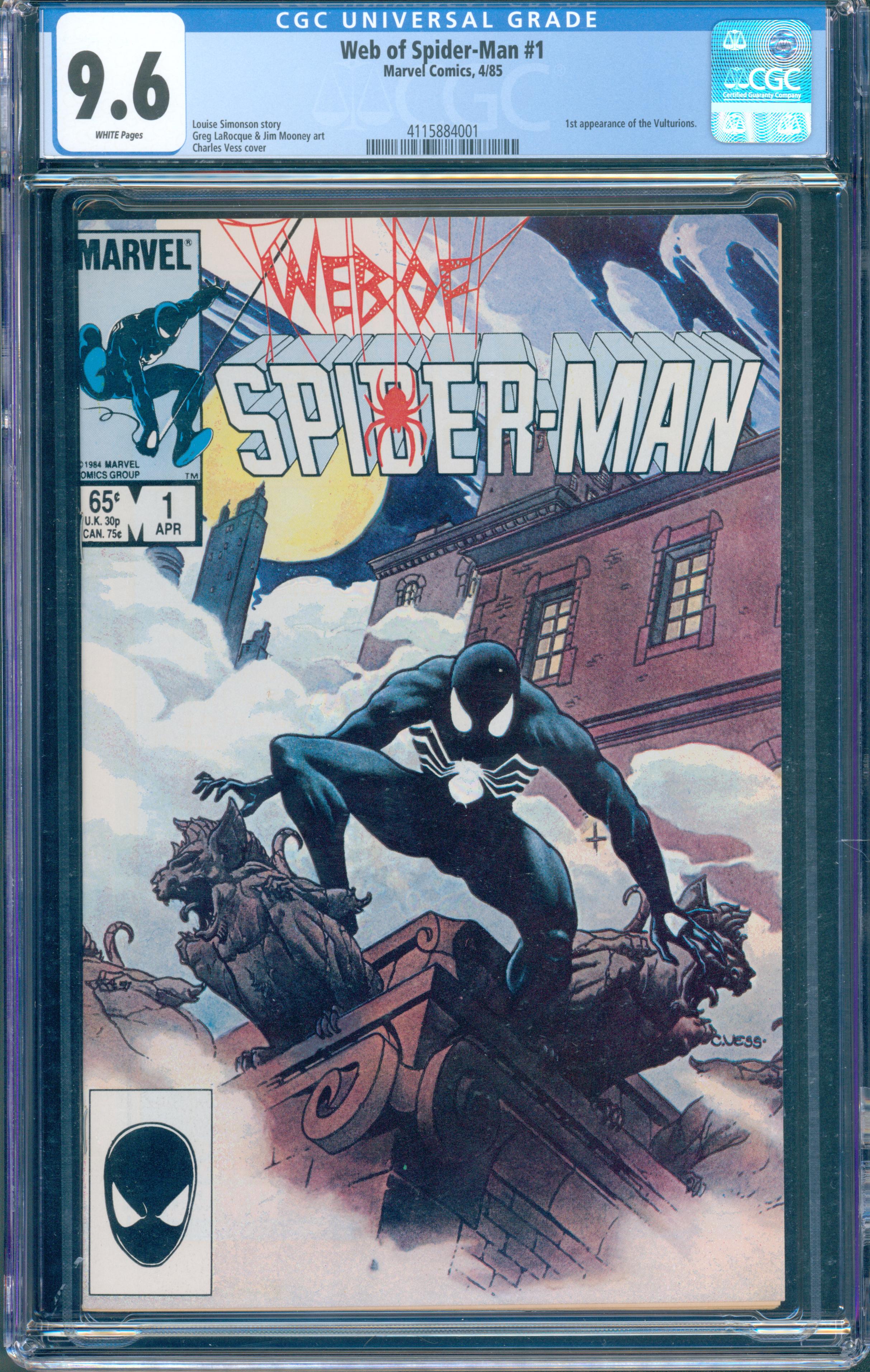 Web of Spider-Man #1 (Marvel, 1985) CGC 9.6