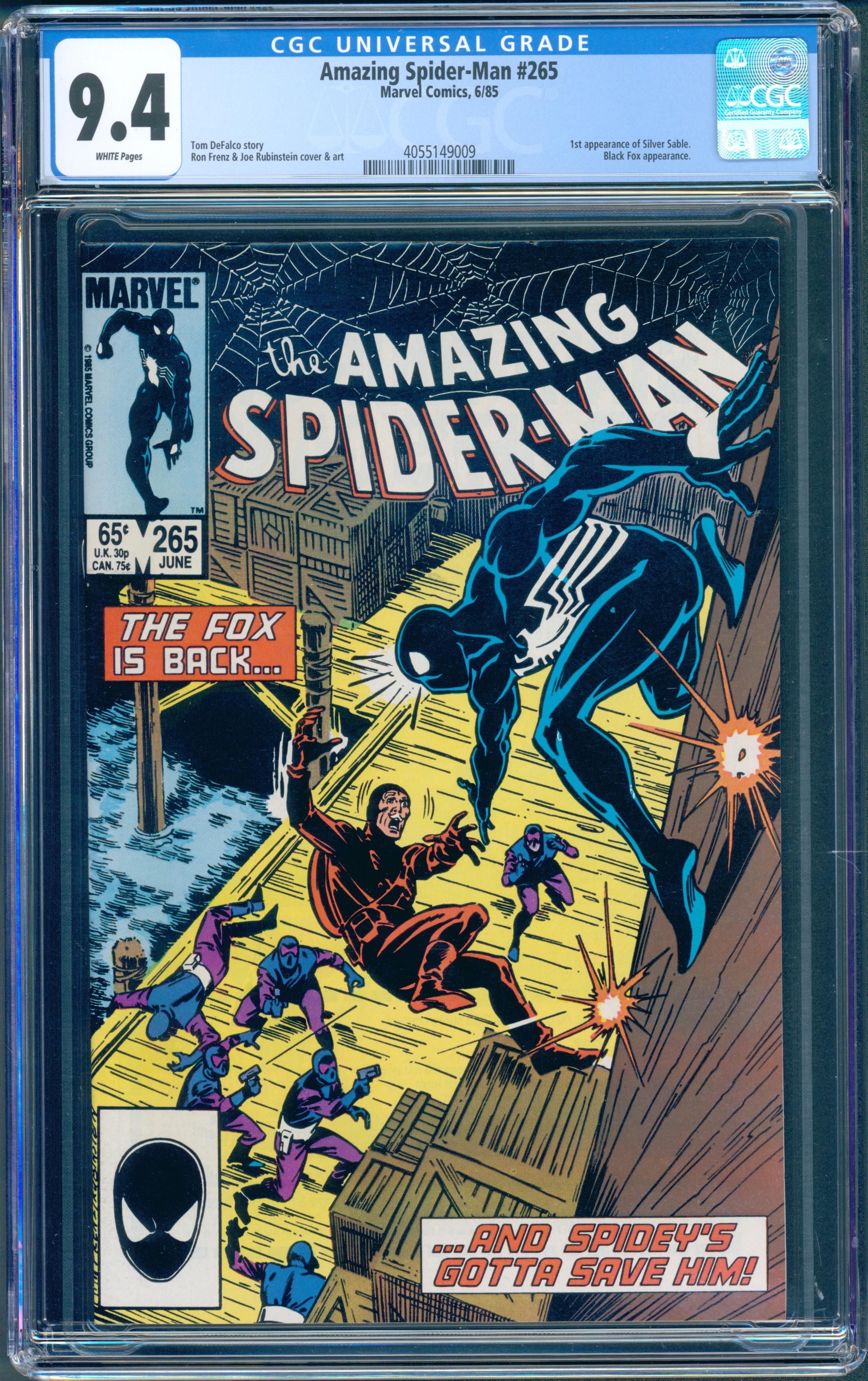 Amazing Spider-Man #265 (Marvel, 1985) CGC 9.4