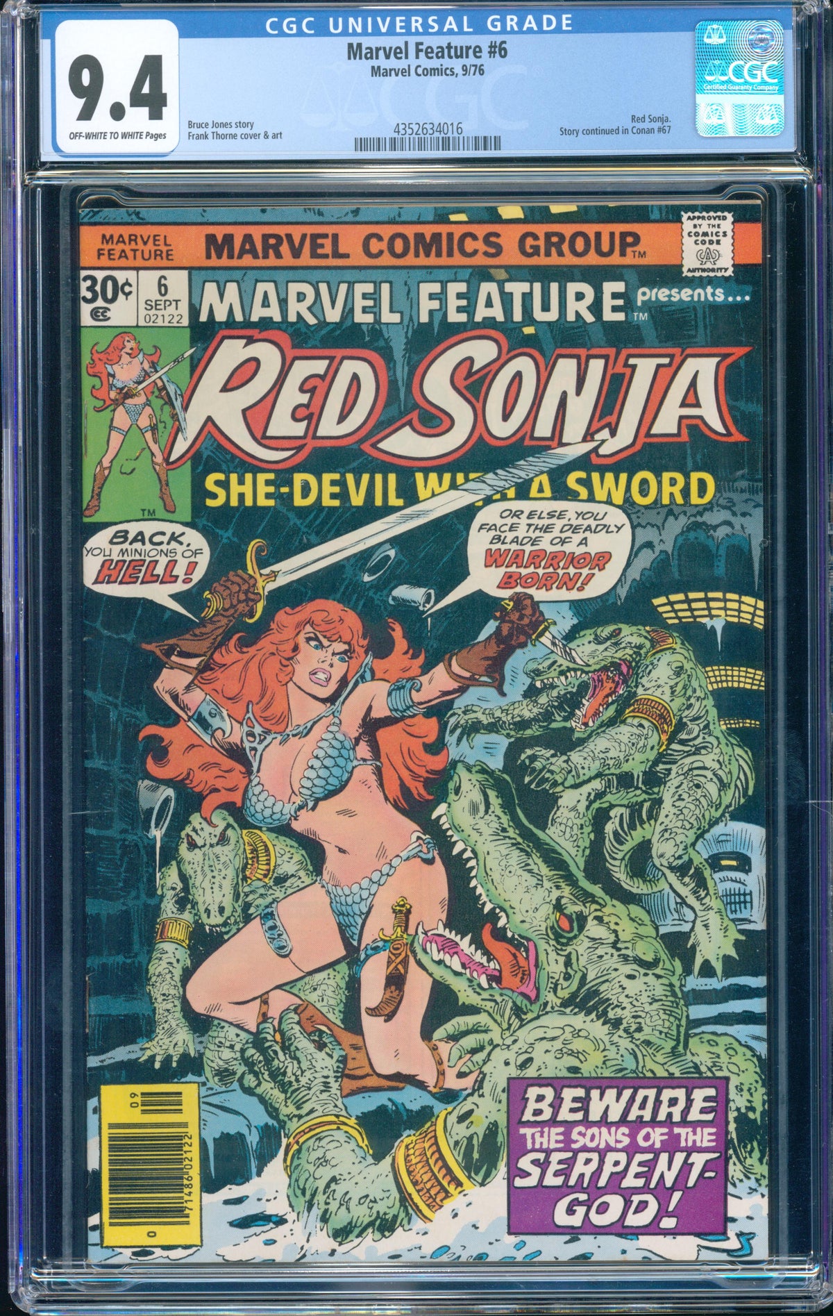 Marvel Feature #6 (Marvel, 1976) CGC 9.4
