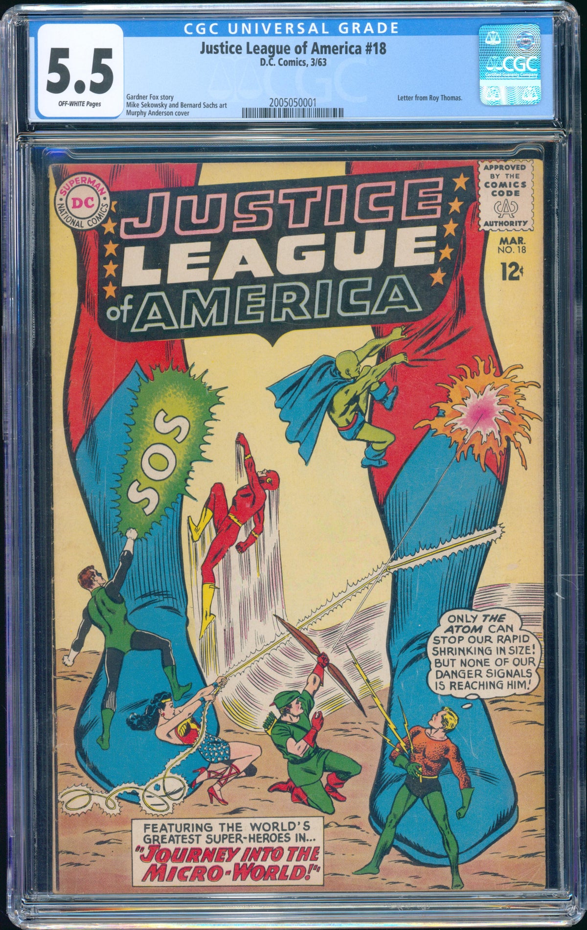 Justice League of America #18 (DC, 1963) CGC 5.5
