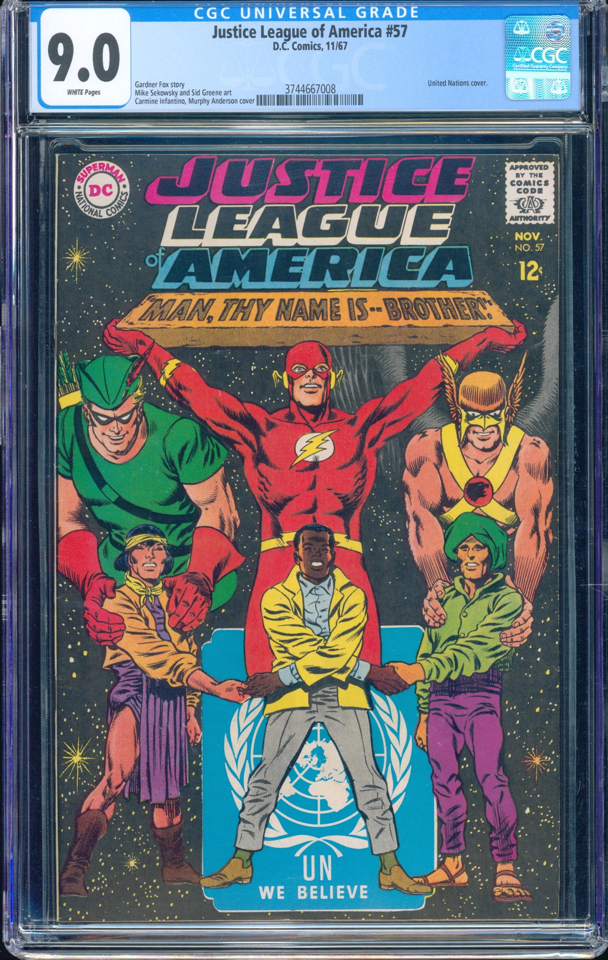 Justice League of America #57 (DC, 1967) CGC 9.0