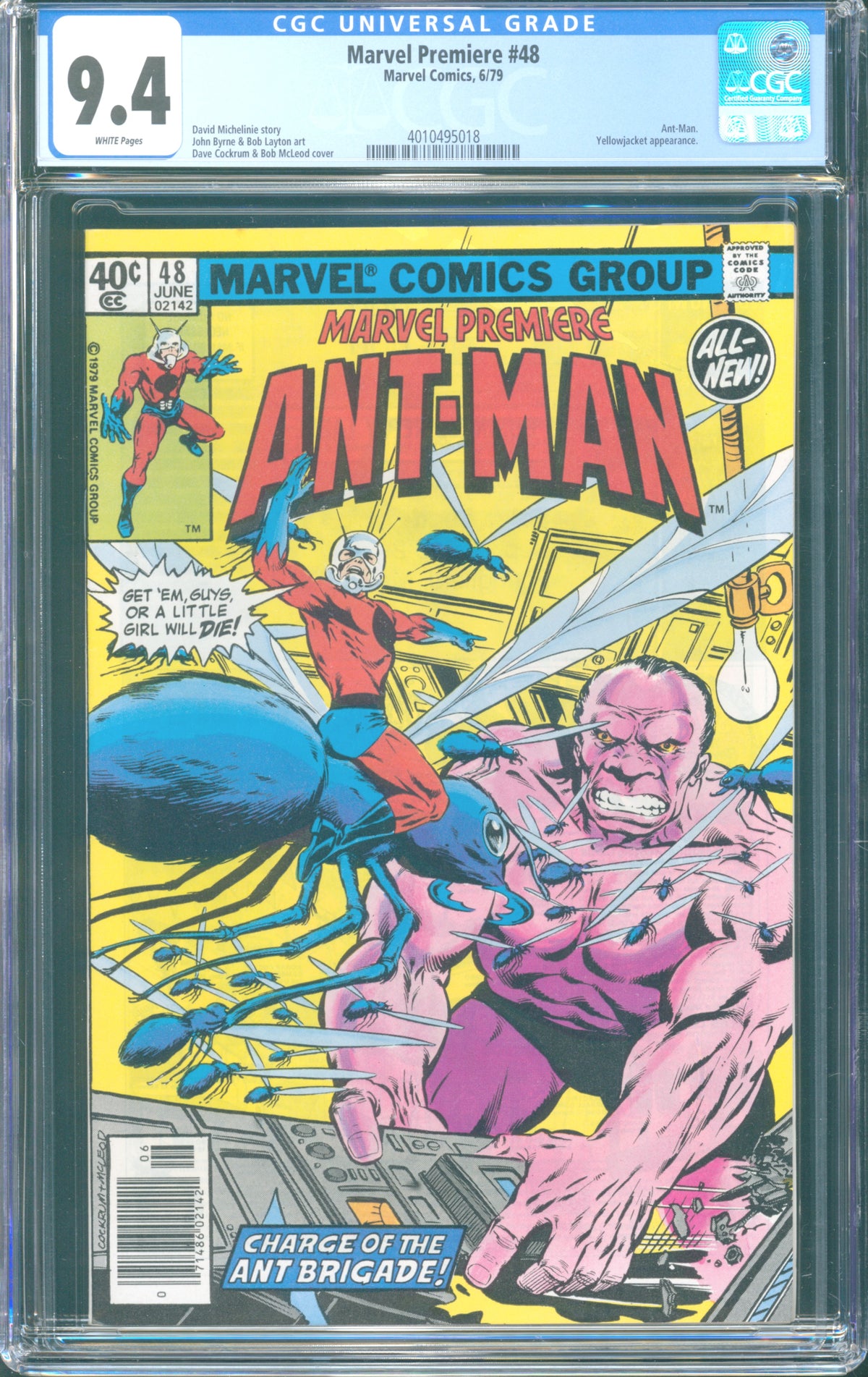 Marvel Premiere #48 (1979) CGC 9.4