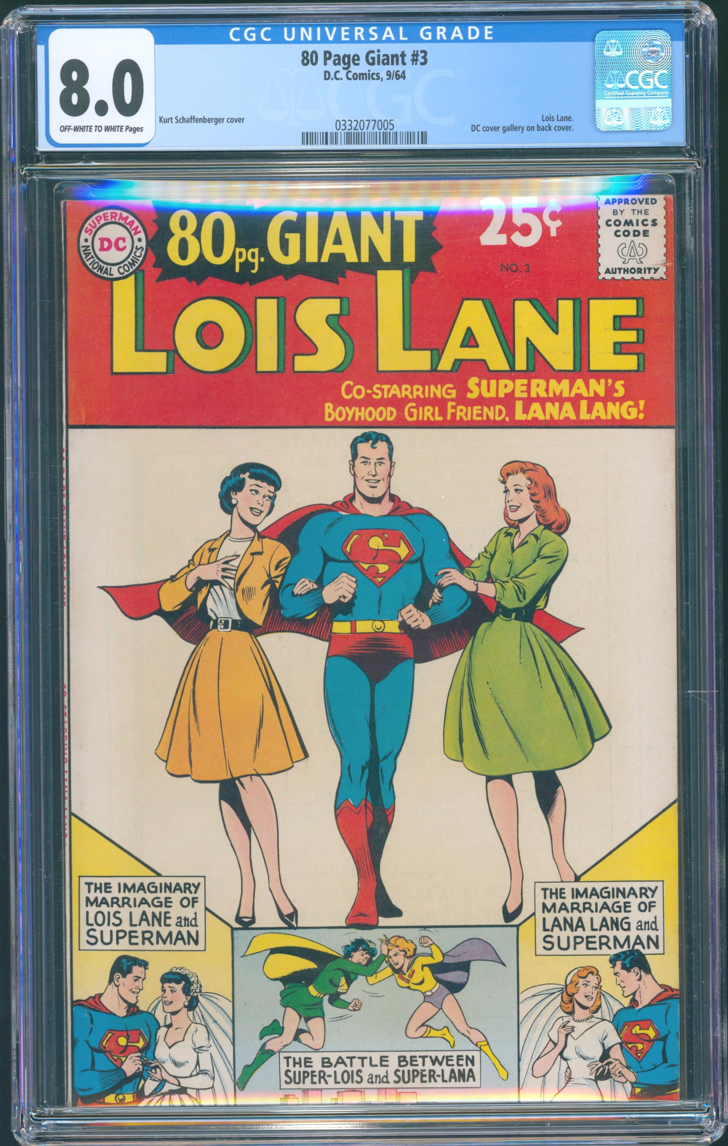 80 Page Giant #3 CGC 8.0 (1964) DC Comics