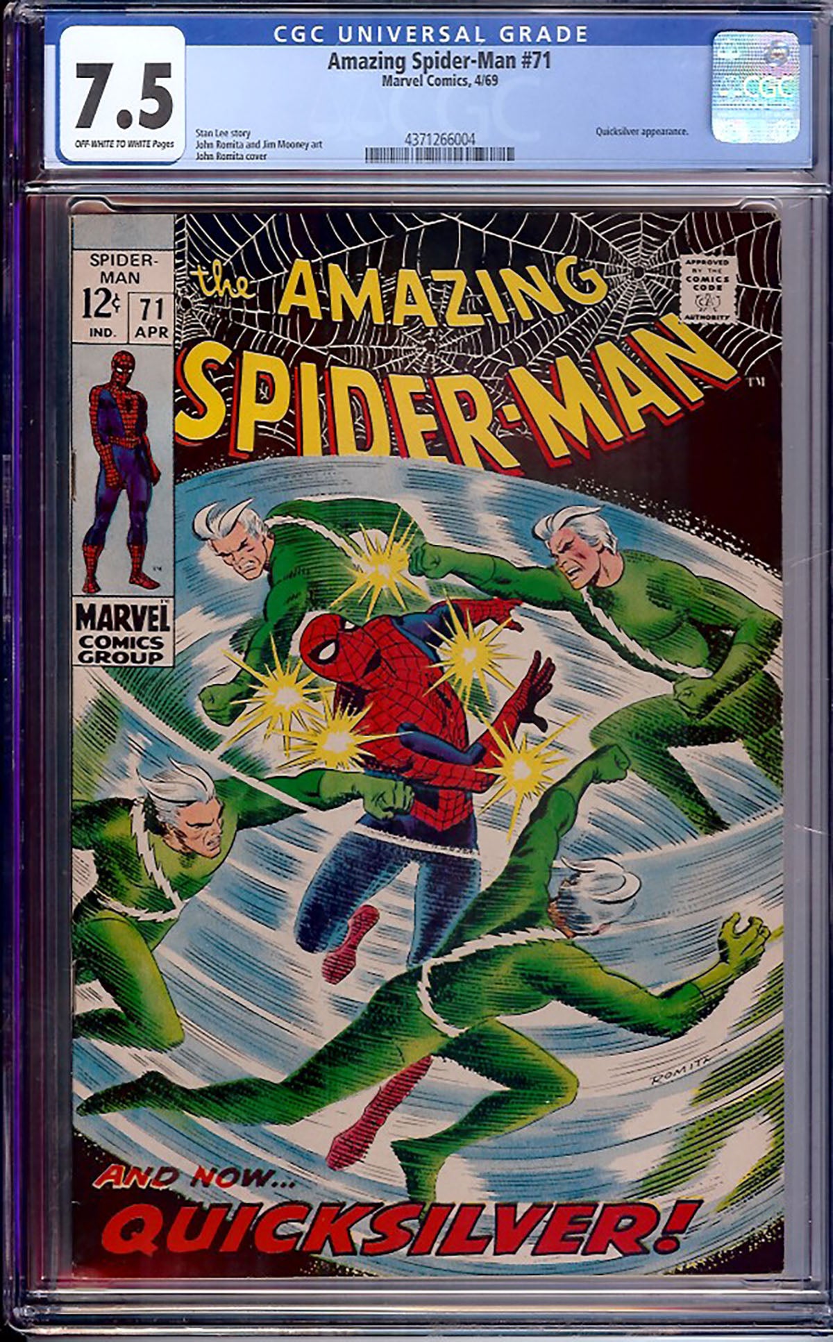 Amazing Spider-Man #71 (April 1969, Marvel) CGC 7.5