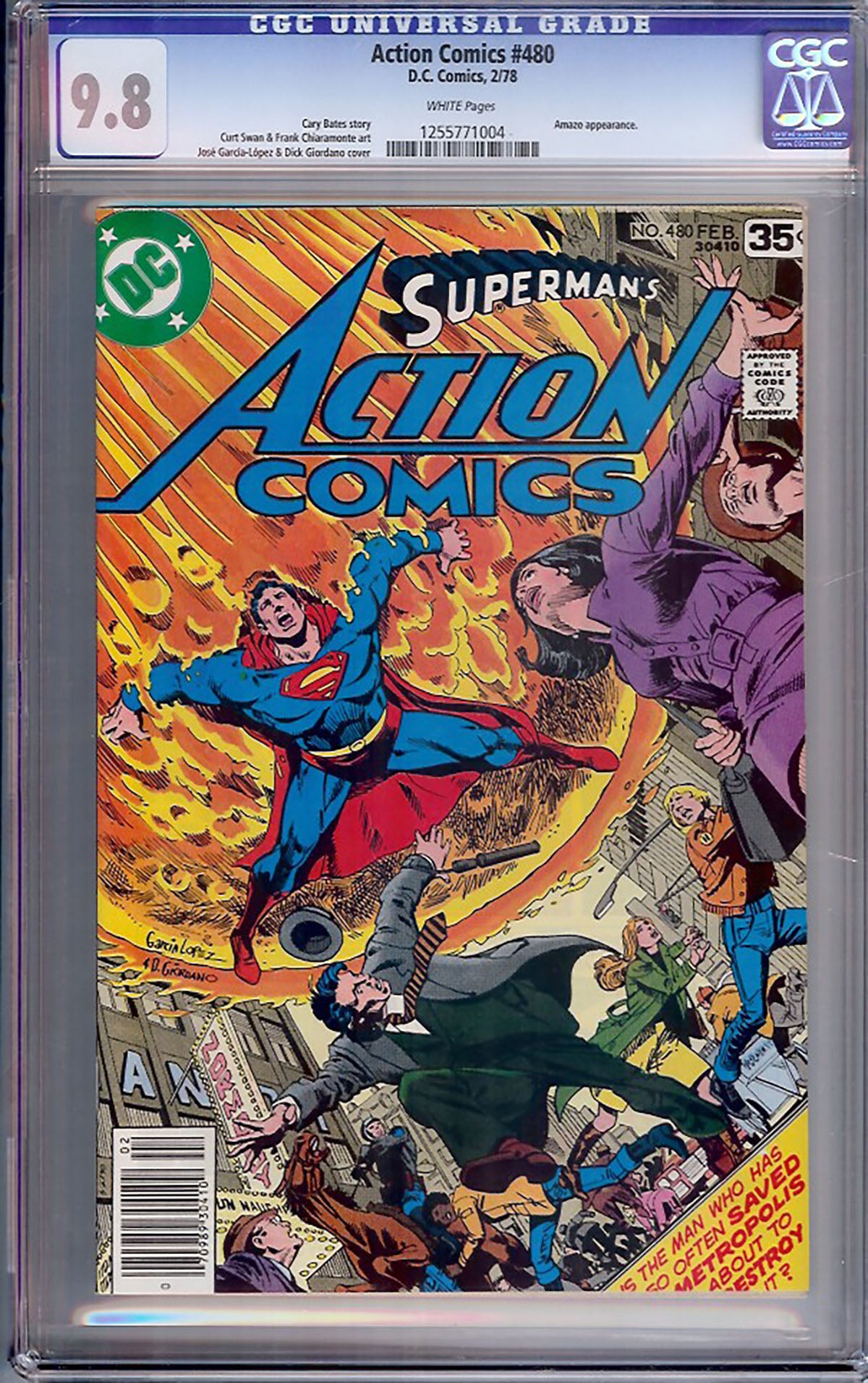 Action Comics #480 (DC, 1978) CGC 9.8 – HIGHEST GRADED