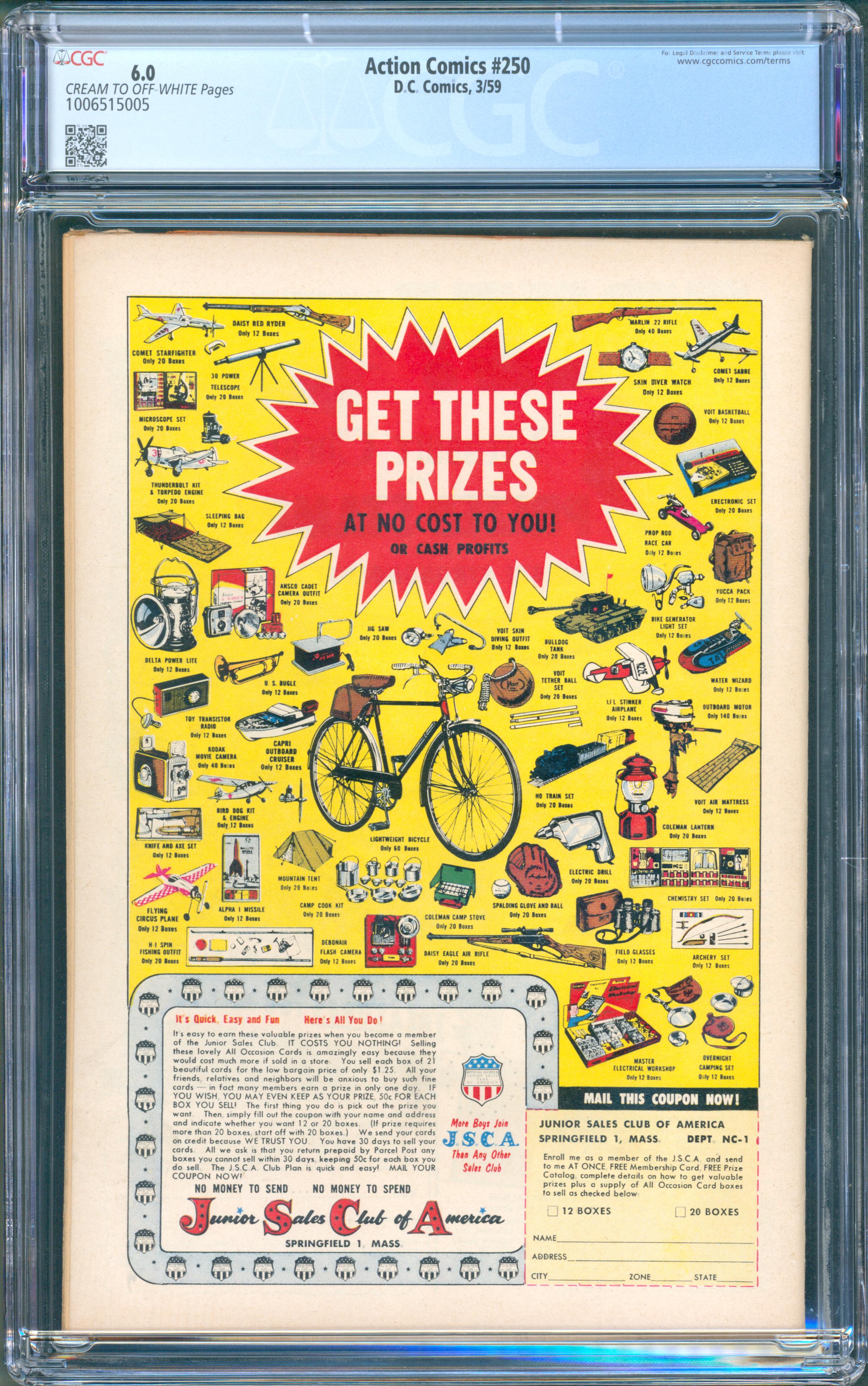 Action Comics #250 (DC Comics, 1959) CGC 6.0