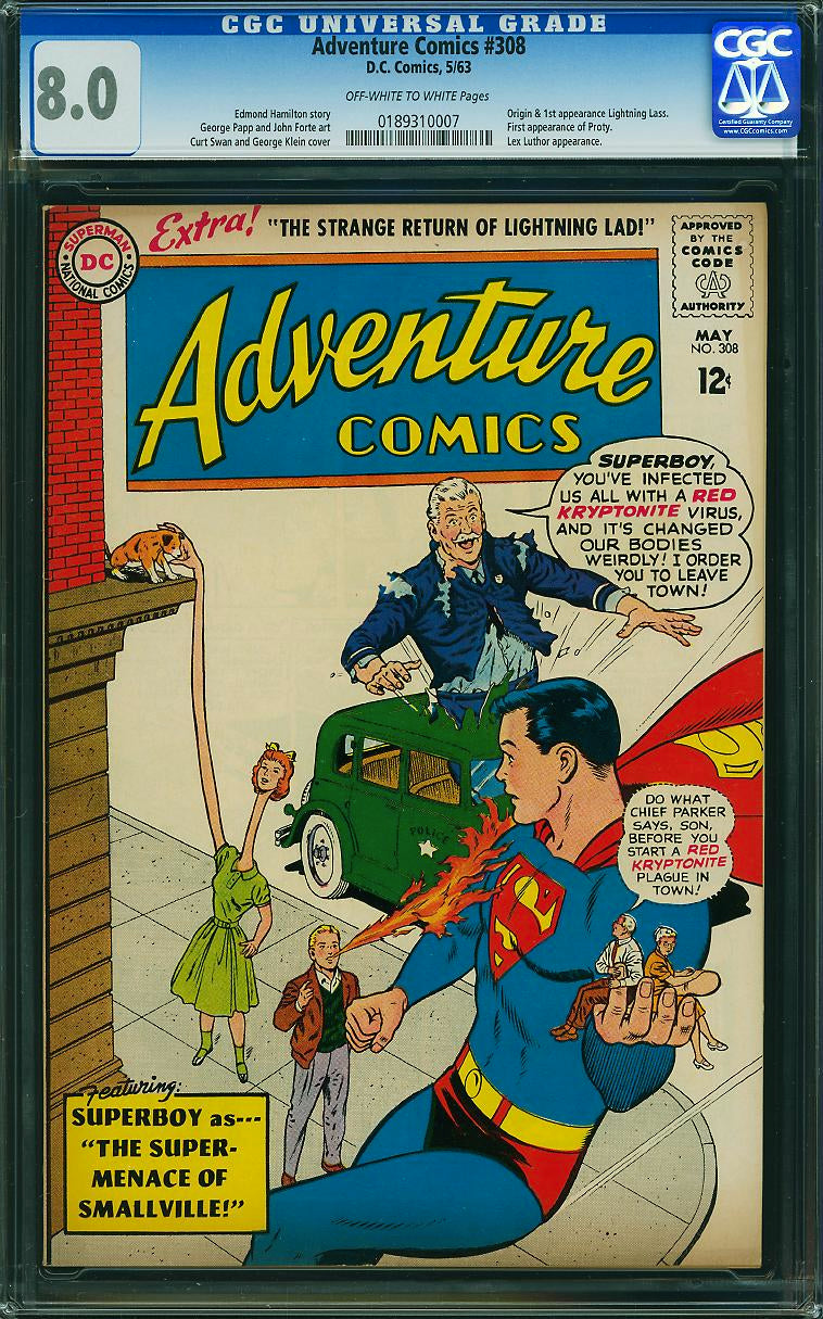 Adventure Comics #308 (DC, 1963) CGC 8.0