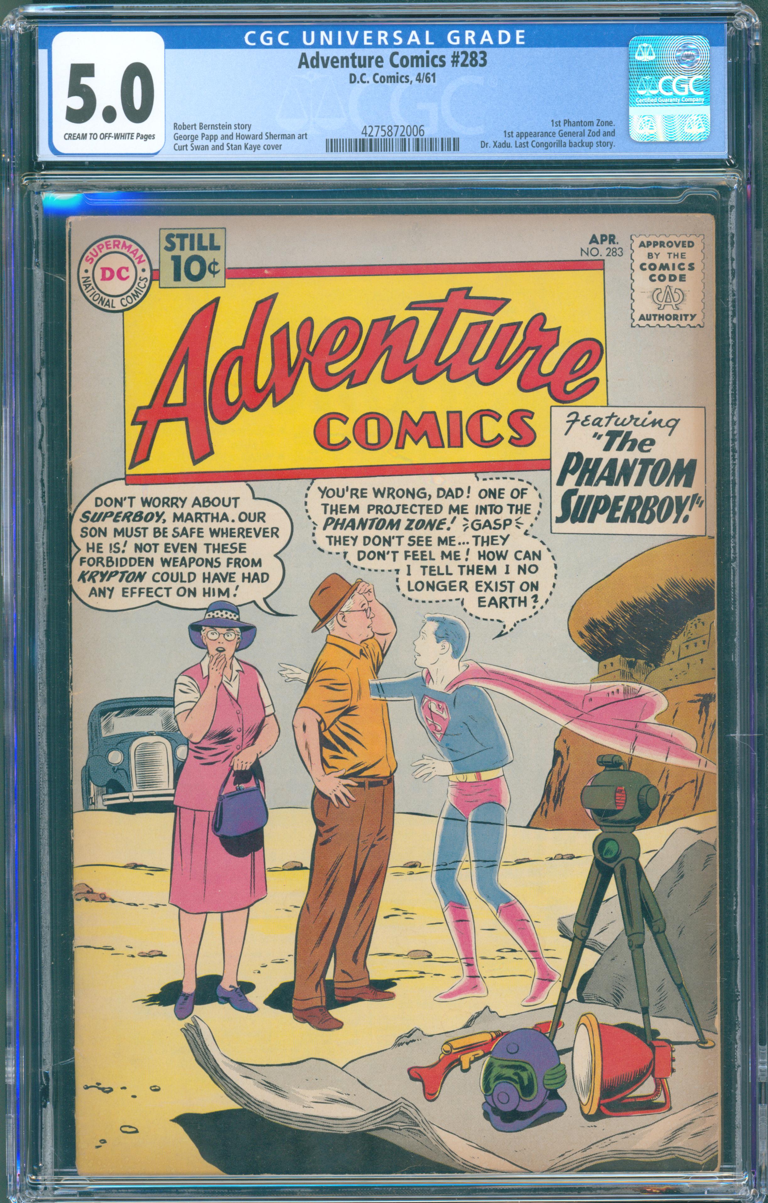Adventure Comics, #283 (DC Comics, 1961) CGC 5.0