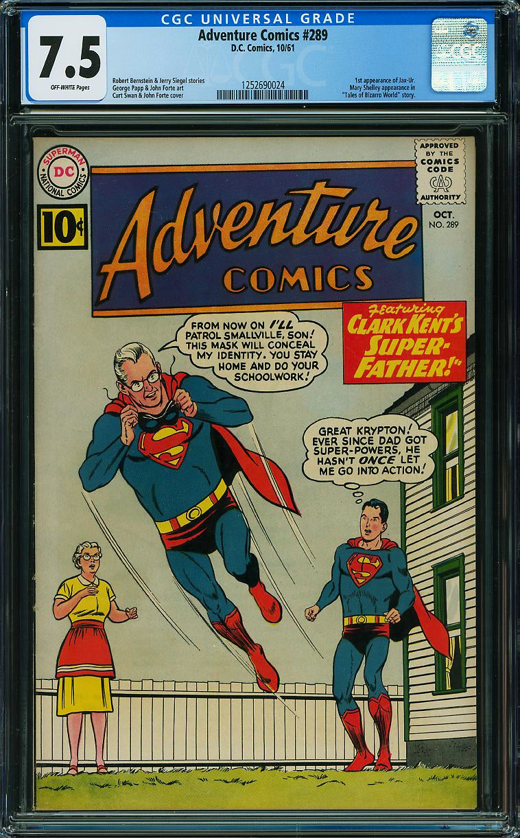 Adventure Comics #289 (DC, 1961) CGC 7.5