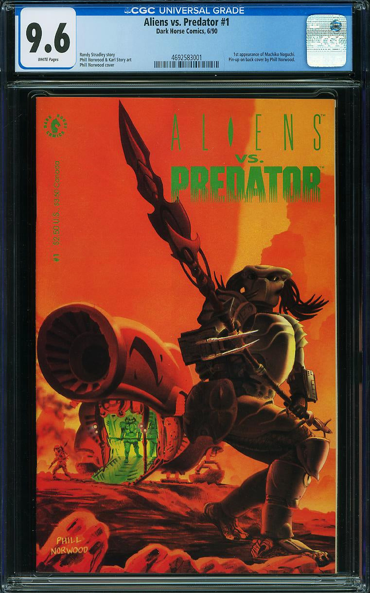 Aliens vs. Predator #1 (Dark Horse, 1990) CGC 9.6
