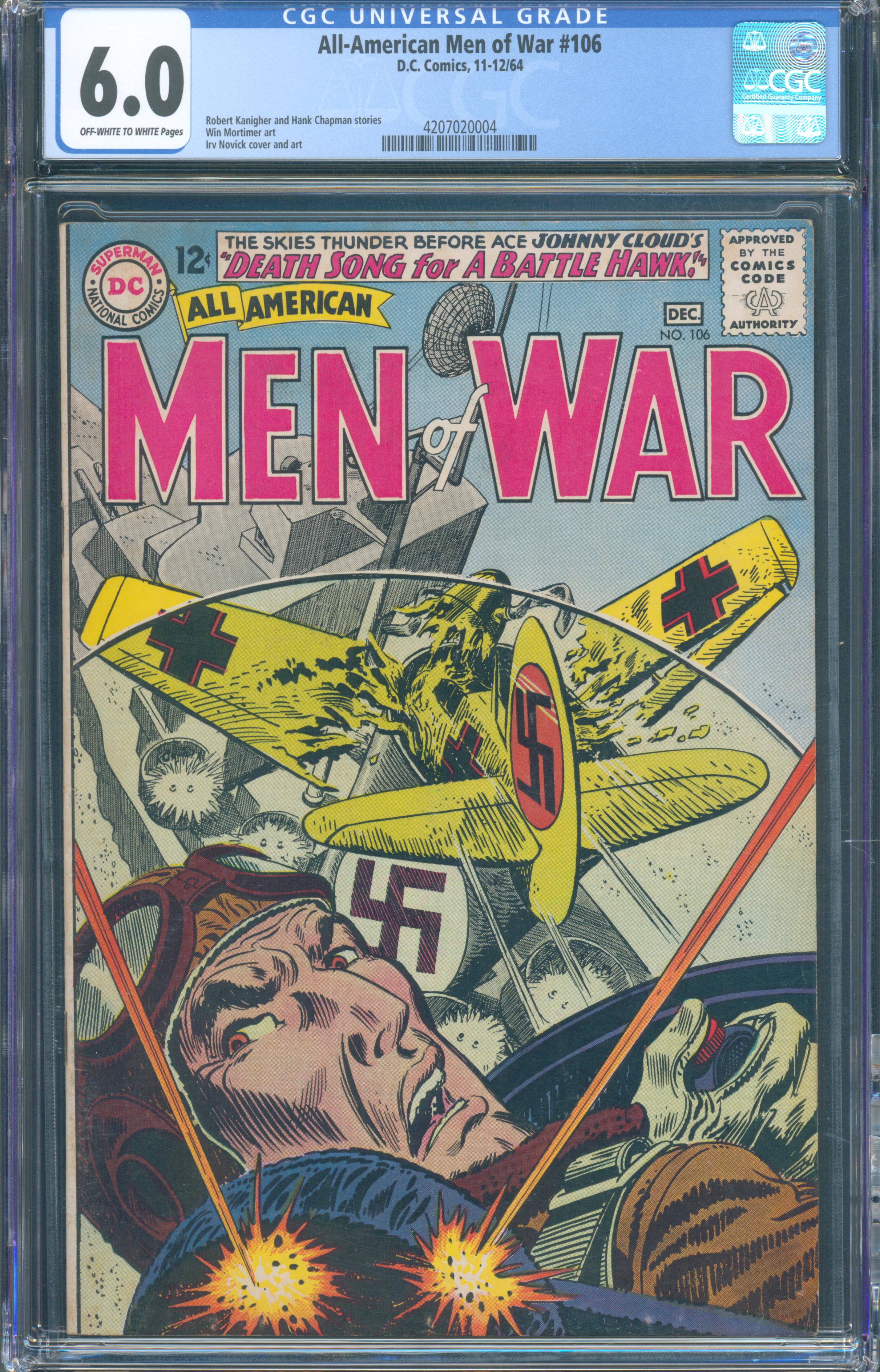 All-American Men of War #106 (Dec 1964, DC Comics) CGC 6.0