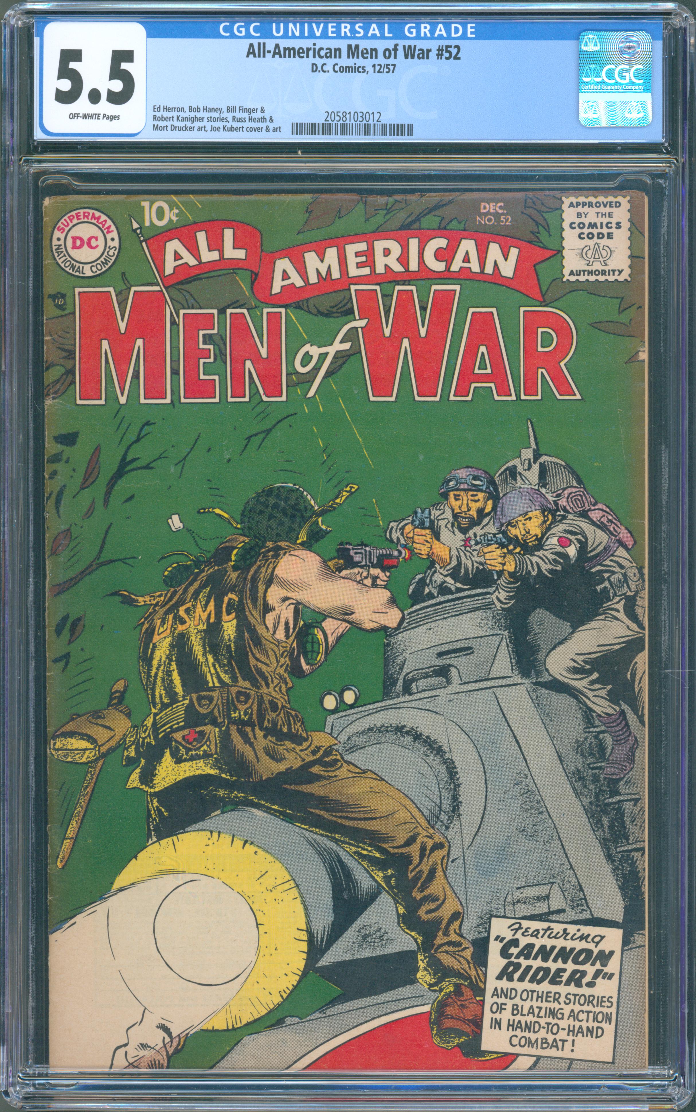 All-American Men of War #52 (Dec 1957, DC Comics) CGC 5.5