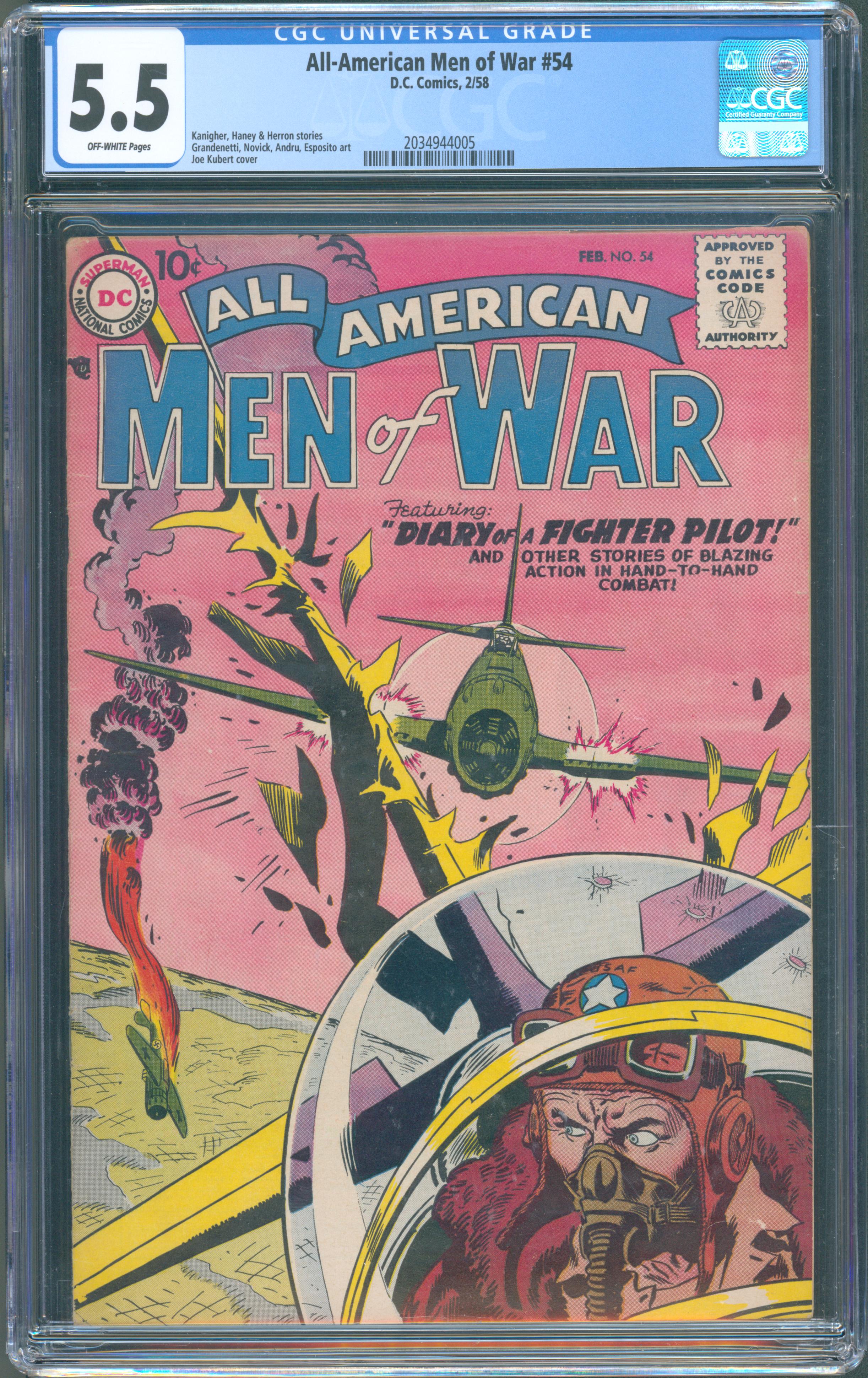 All-American Men of War #54 (Feb 1958, DC Comics) CGC 5.5