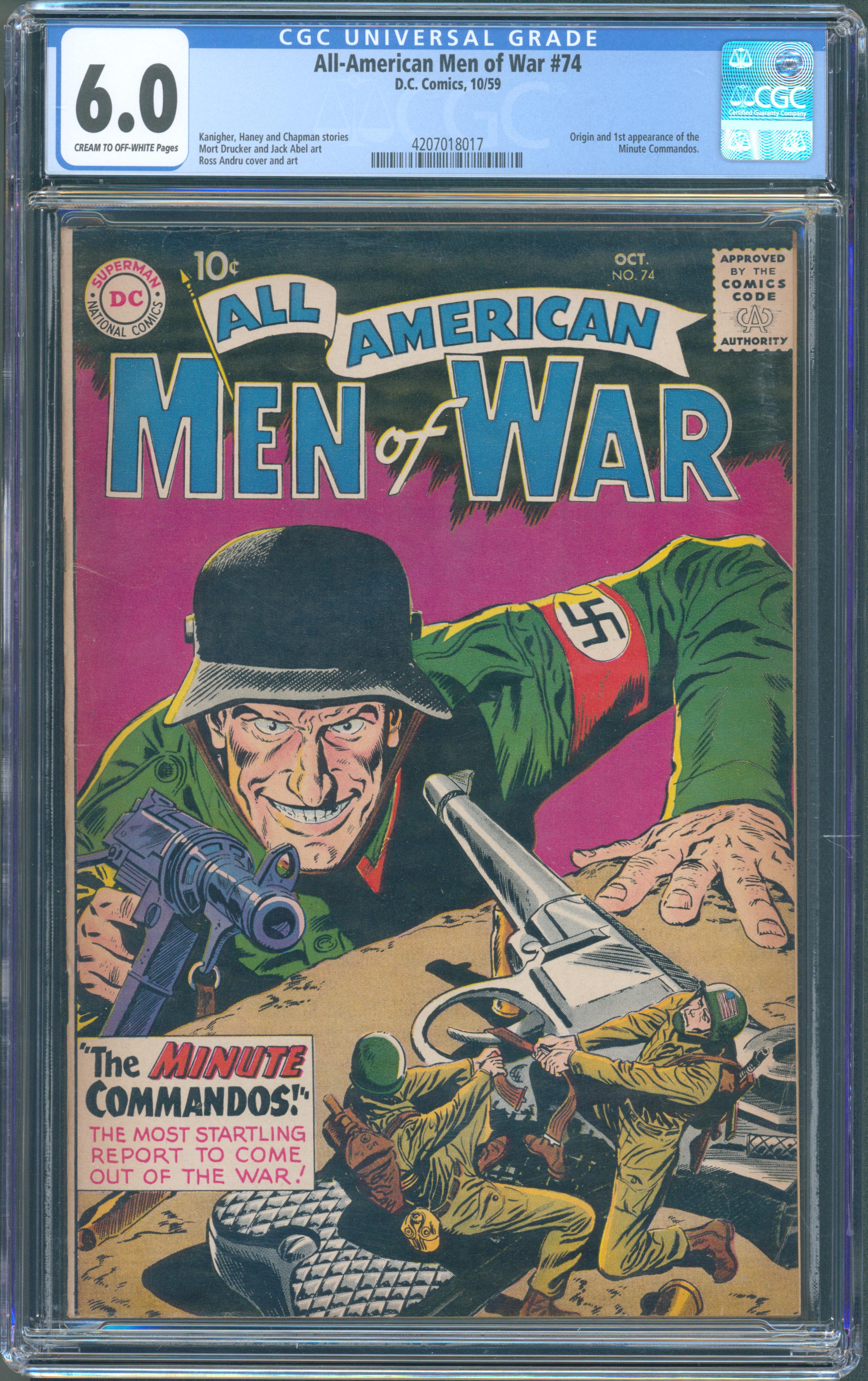 All-American Men of War #74 (Oct 1959, DC Comics) CGC 6.0