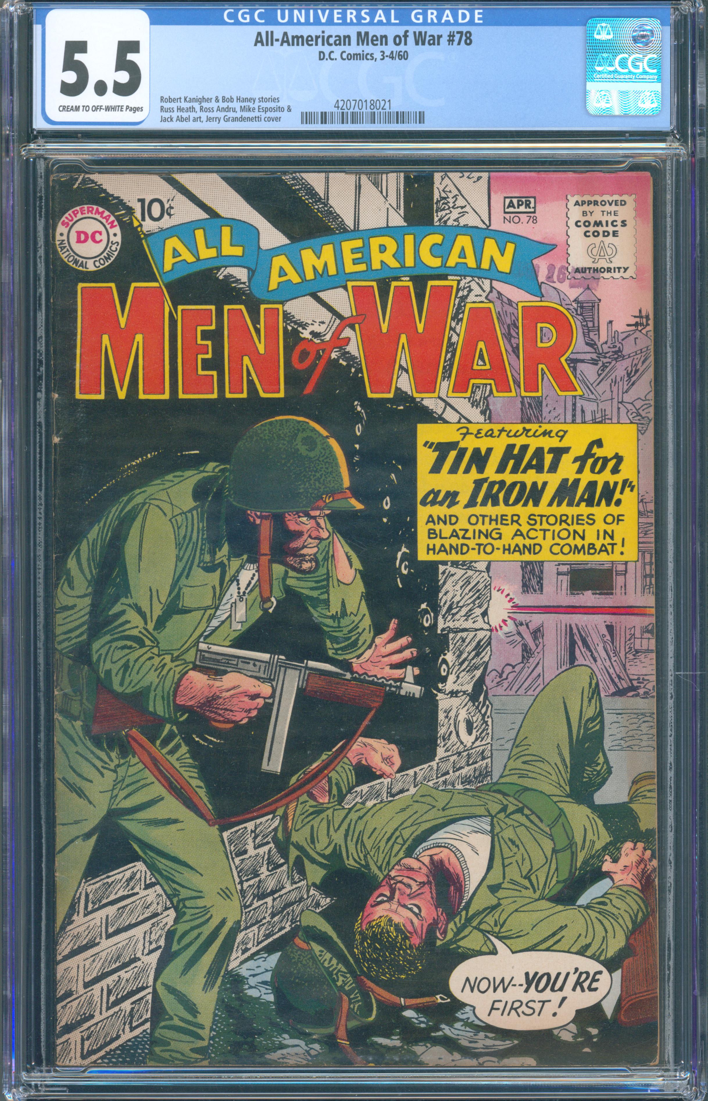 All-American Men of War #78 (Apr 1960, DC Comics) CGC 5.5