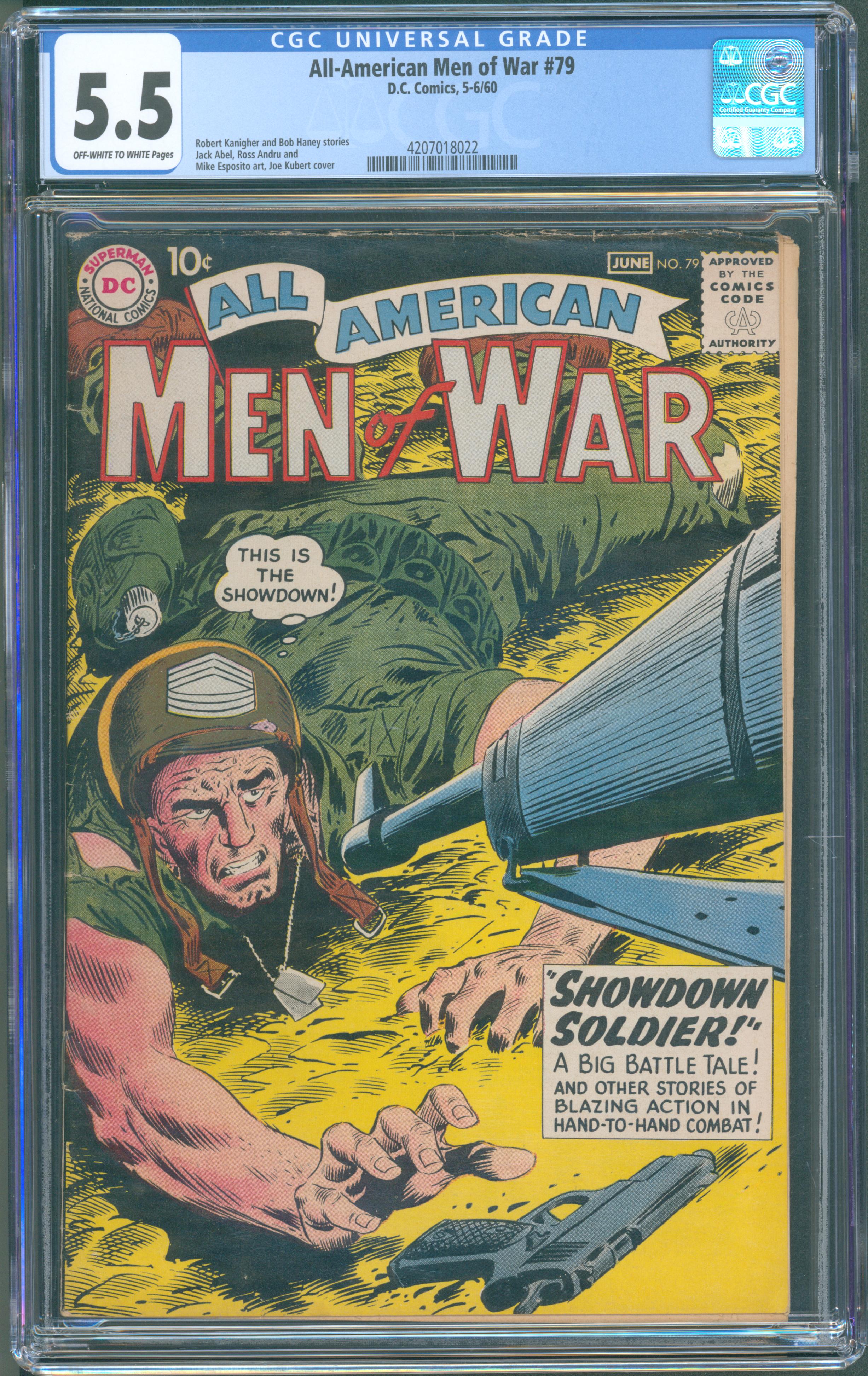 All-American Men of War #79 (June 1960, DC Comics) CGC 5.5