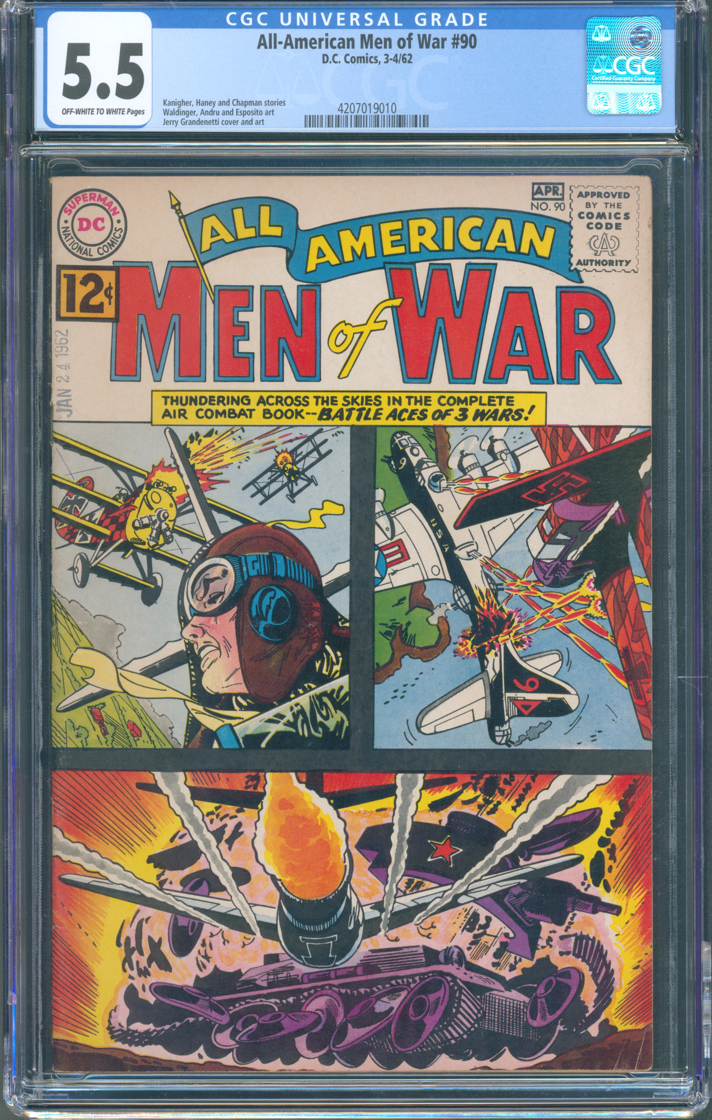 All-American Men of War #90 (Apr 1962, DC Comics) CGC 5.5