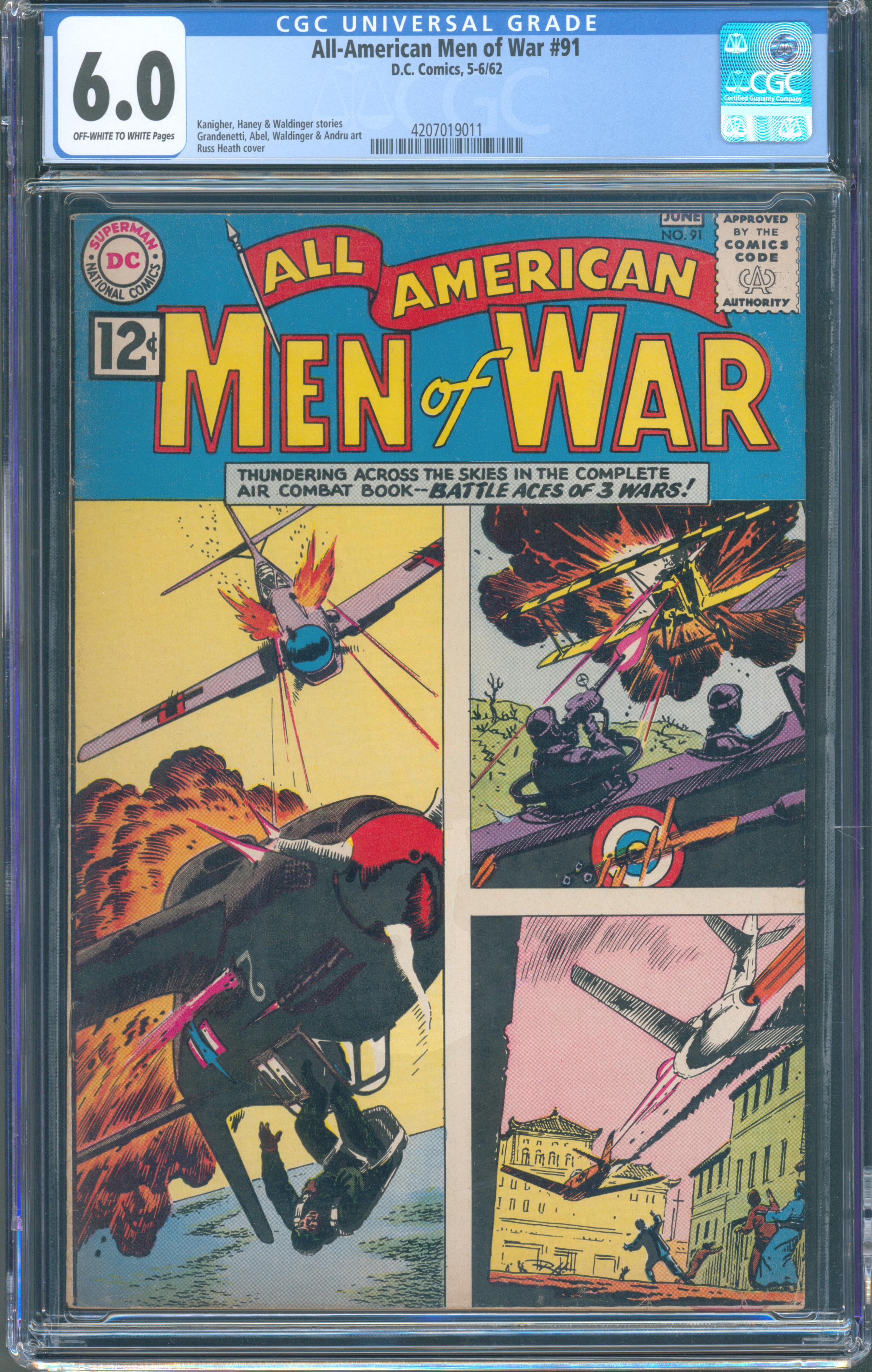 All-American Men of War #91 (Jun 1962, DC Comics) CGC 6.0