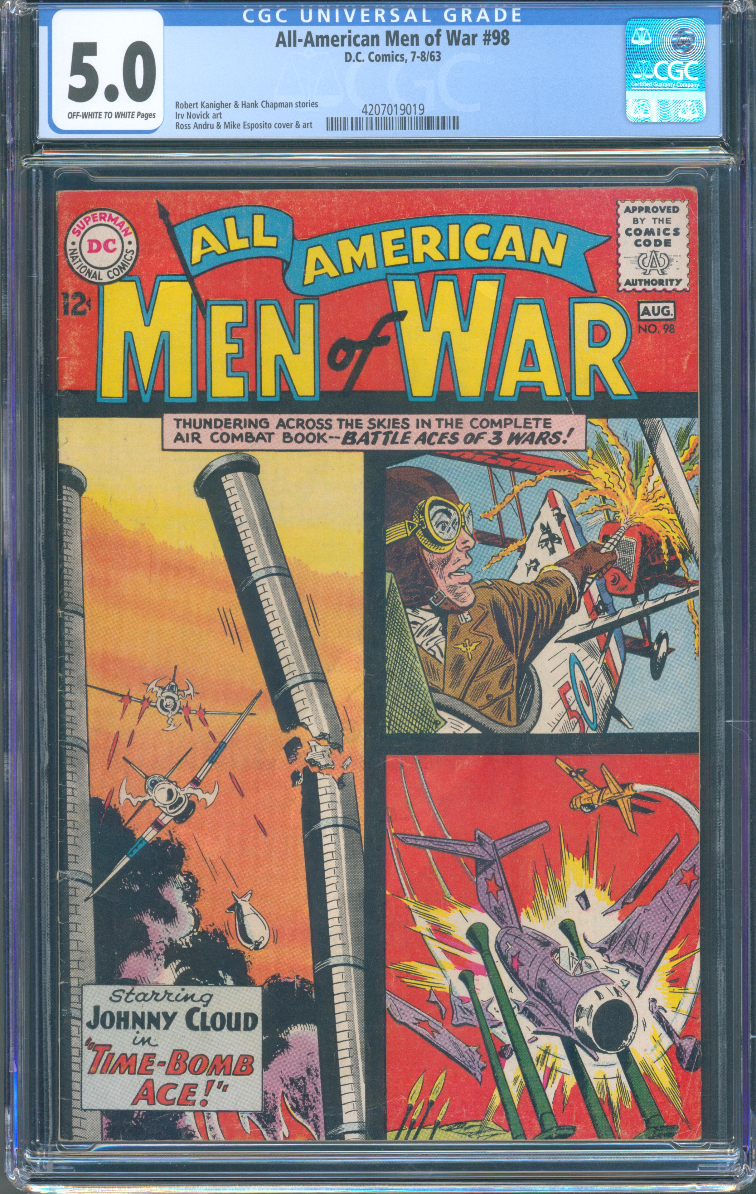 All-American Men of War #98 (Aug 1963, DC Comics) CGC 5.0