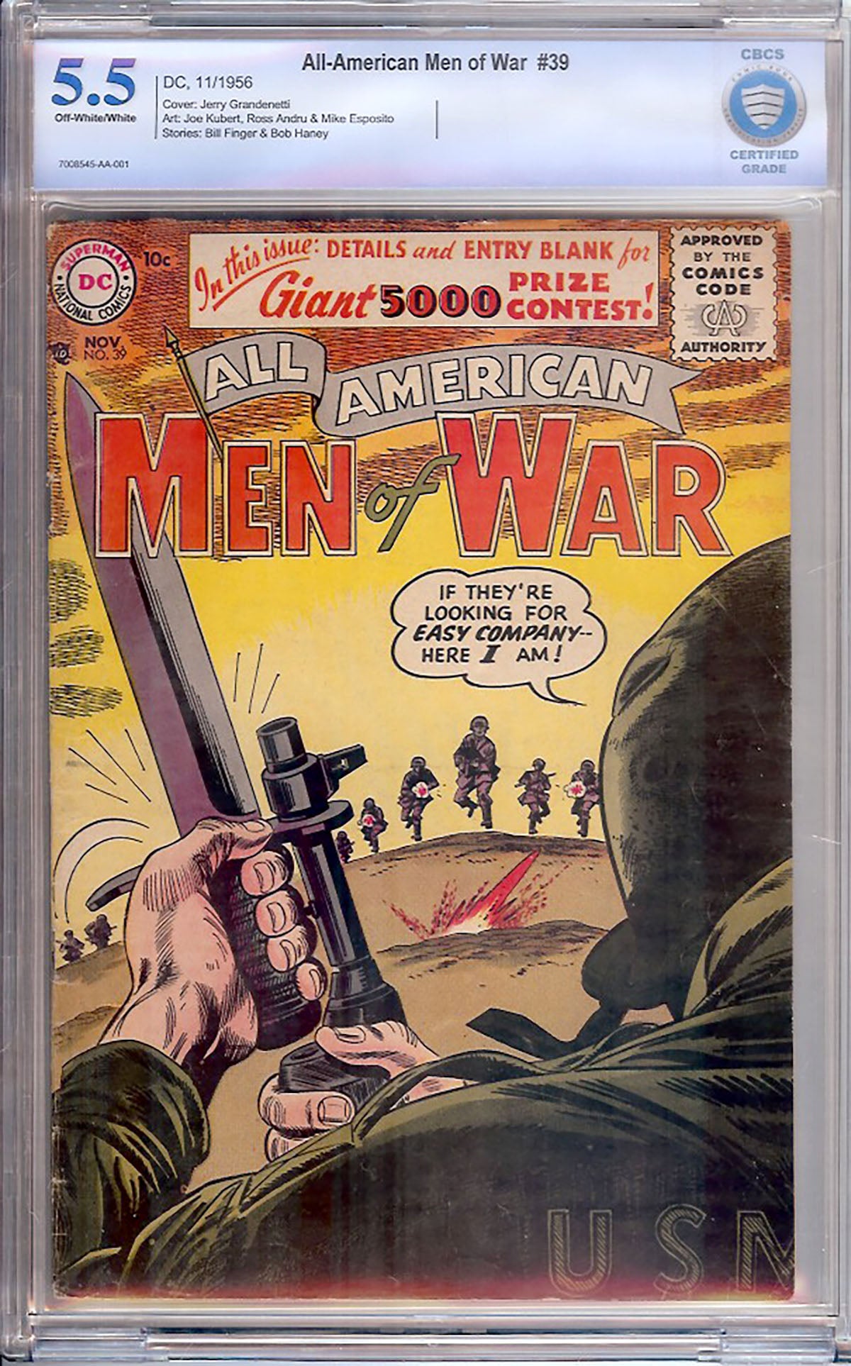 All-American Men of War #39 (DC, 1956) CBCS 5.5
