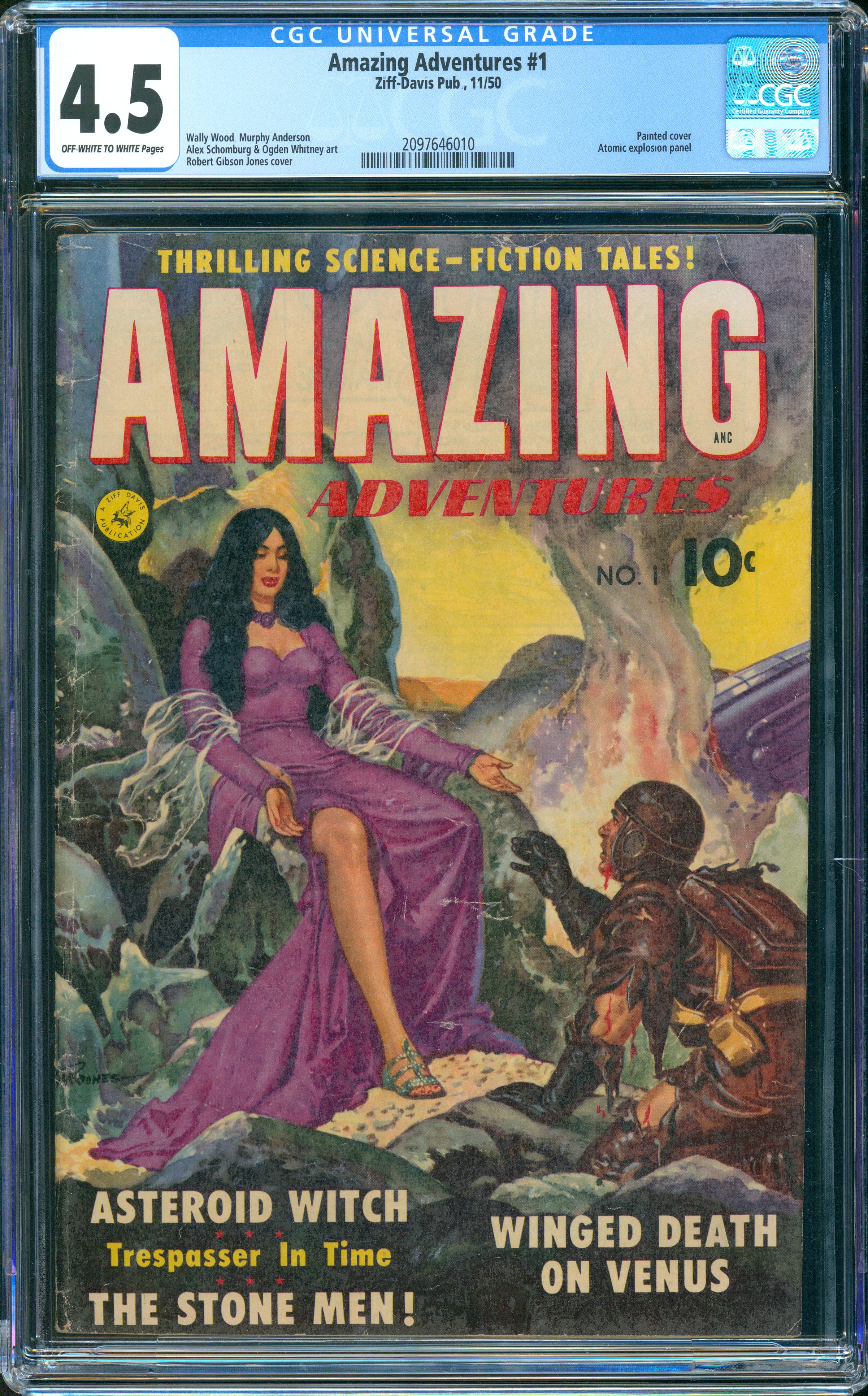 Amazing Adventures #1 (Nov 1950, Ziff-Davis) CGC 4.5