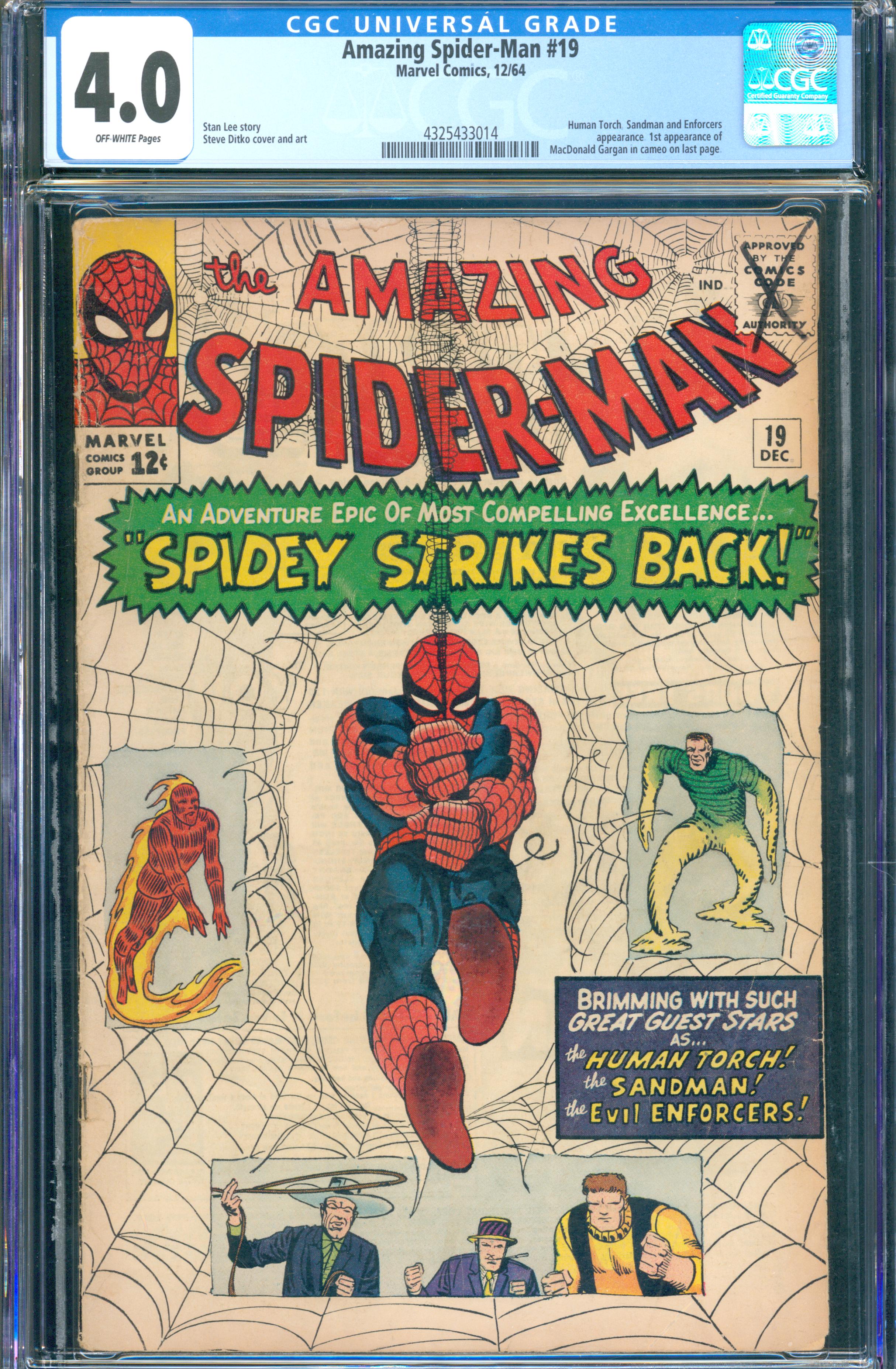 Amazing Spider-Man #19 (December 1964, Marvel) CGC 4.0
