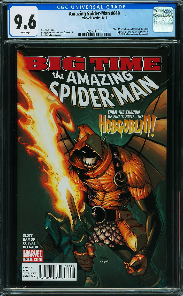 Amazing Spider-Man #649 (Marvel, 2011) CGC 9.6