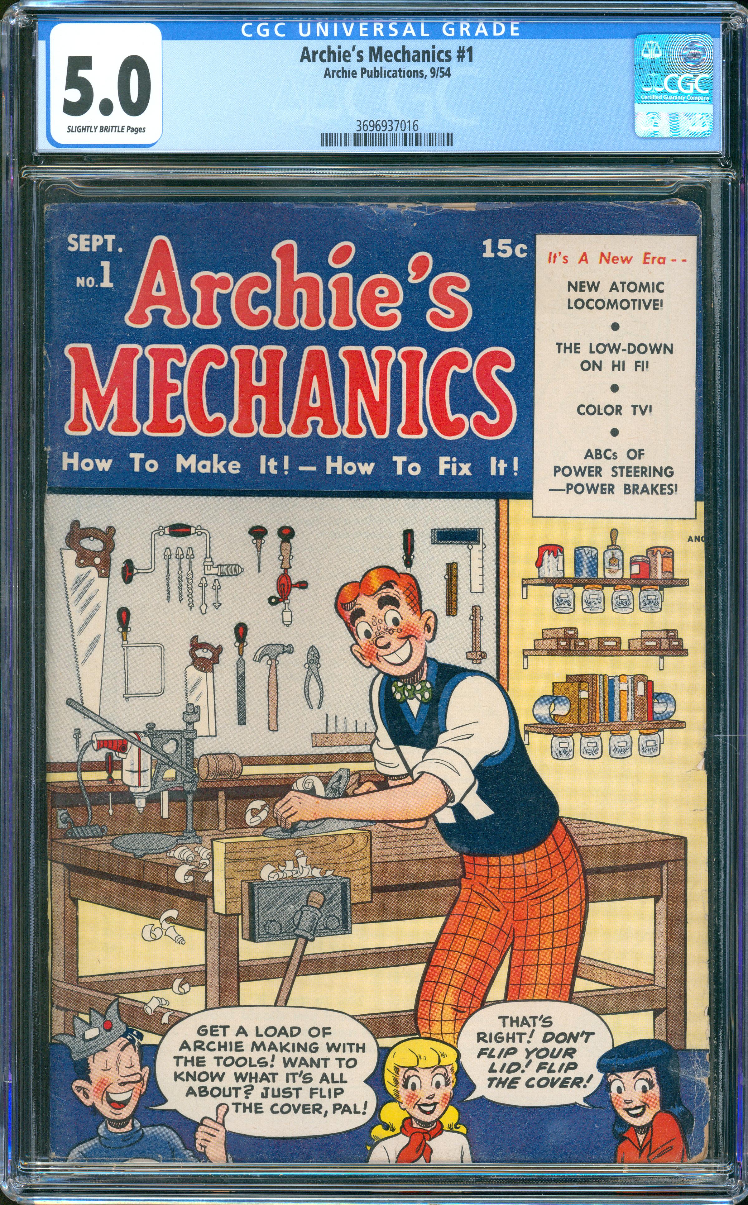 Archie’s Mechanics #1 (Archie Publications, 1954) CGC 5.0