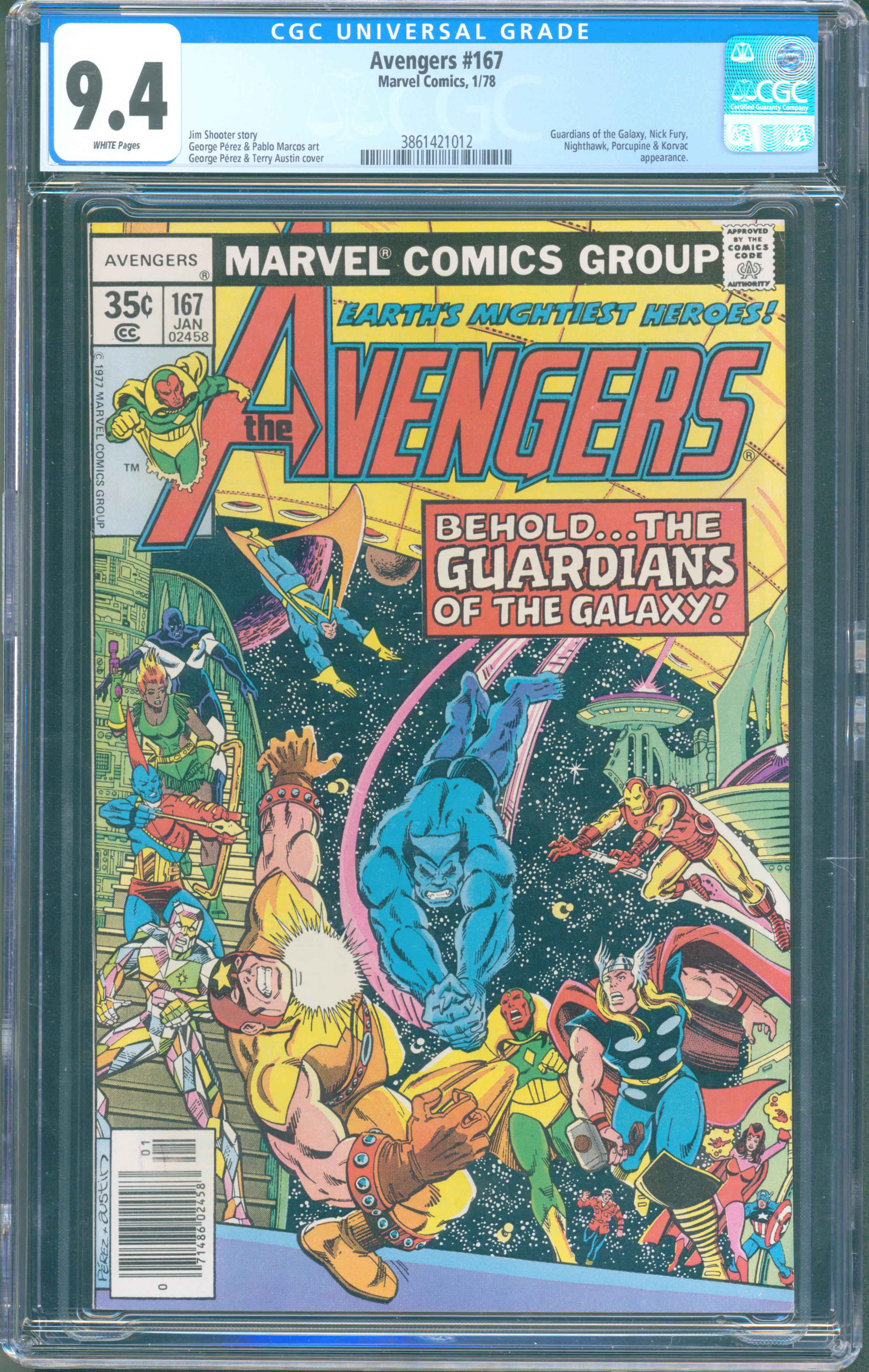Avengers #167 (Marvel, 1978) CGC 9.4