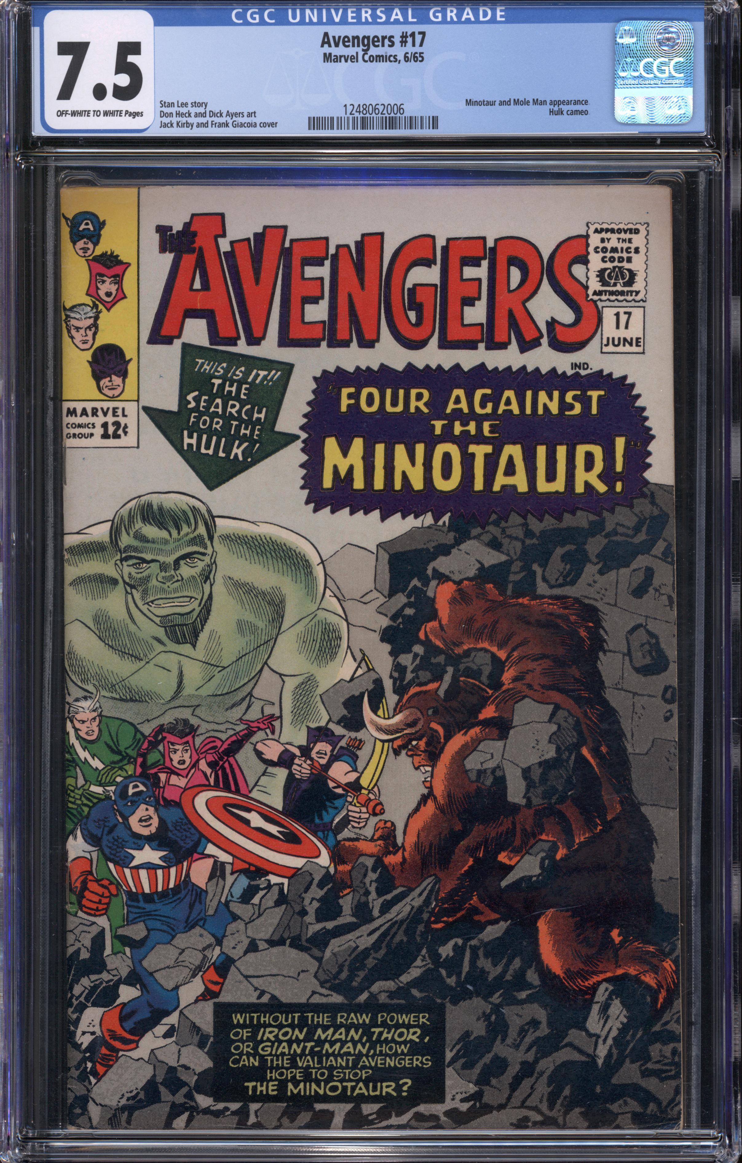 Avengers #17 (Marvel Comics, June 1965) CGC 7.5