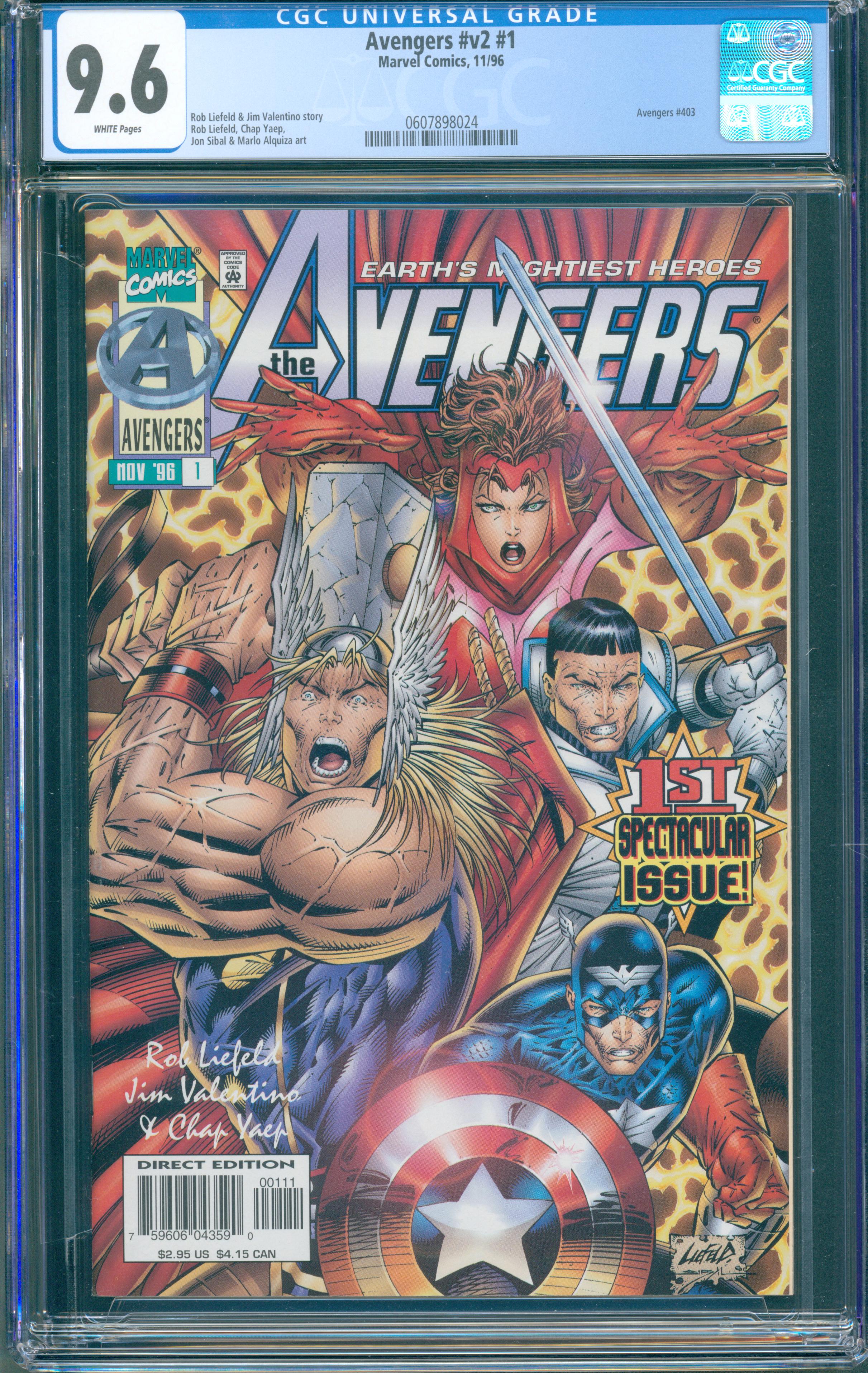 Avengers Vol. 2 #1 (Marvel, 1996) CGC 9.6