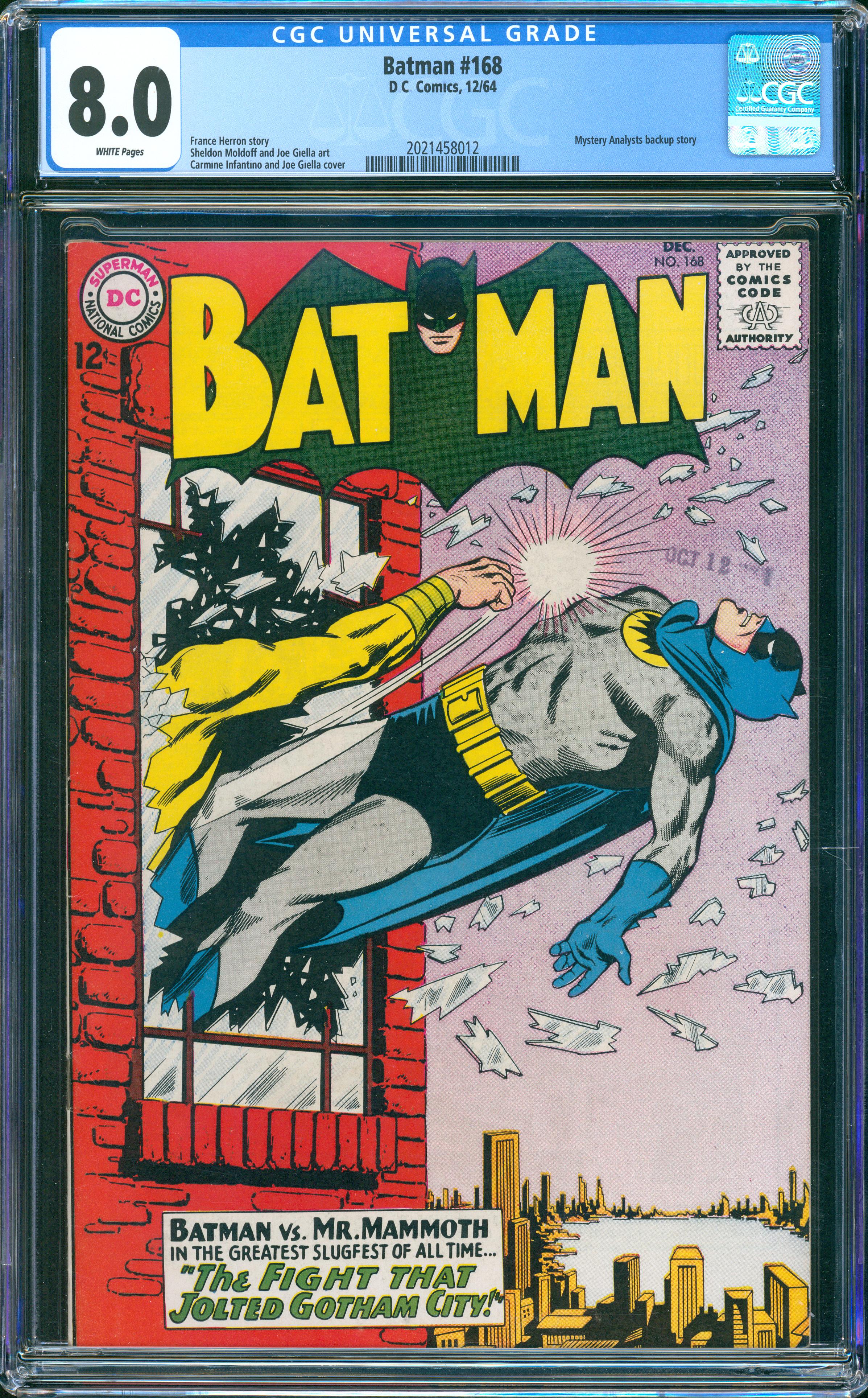 Batman #168 (December 1964, DC) CGC 8.0