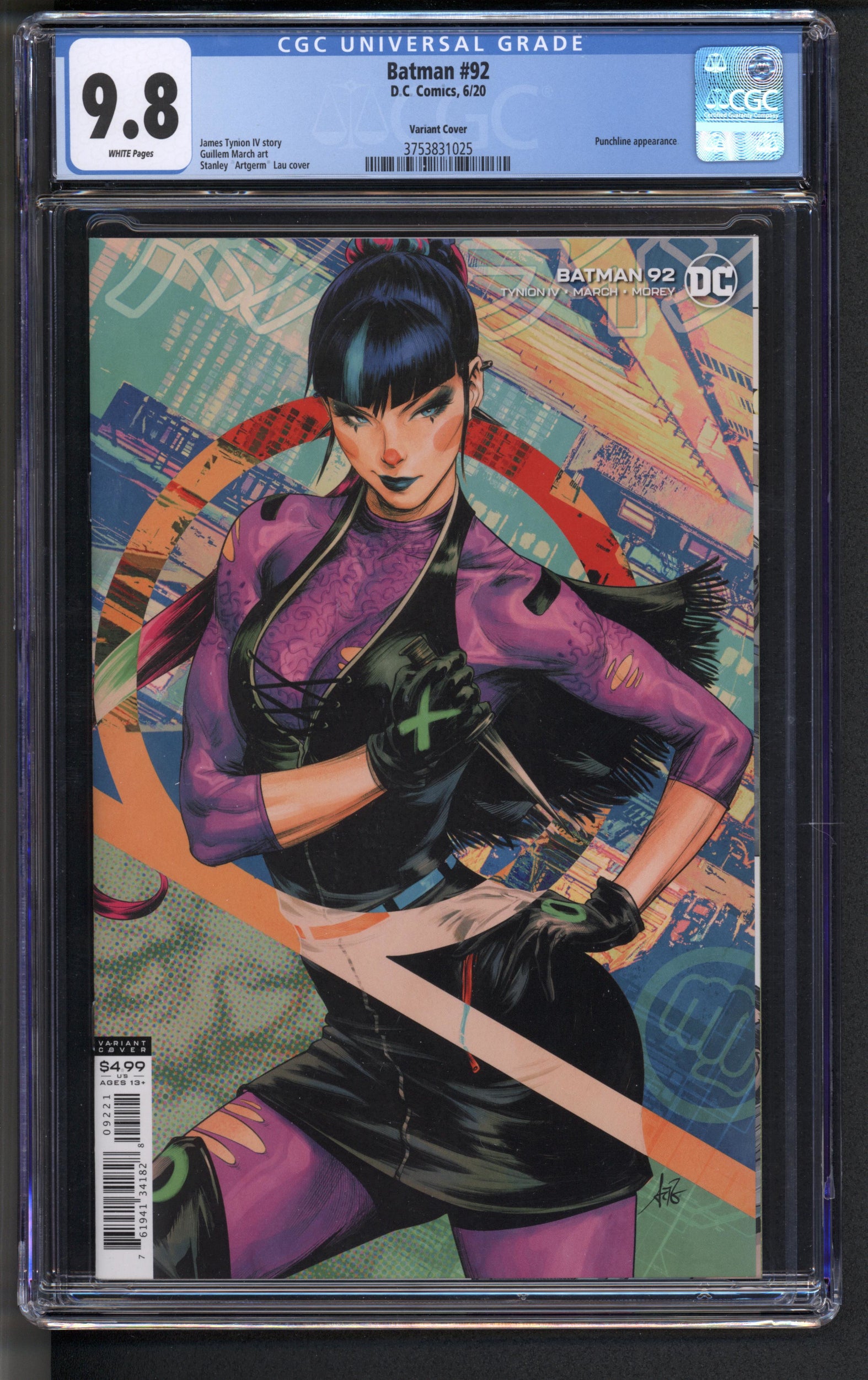 Batman #92 (DC, 2020) CGC 9.8 – Artgerm Variant