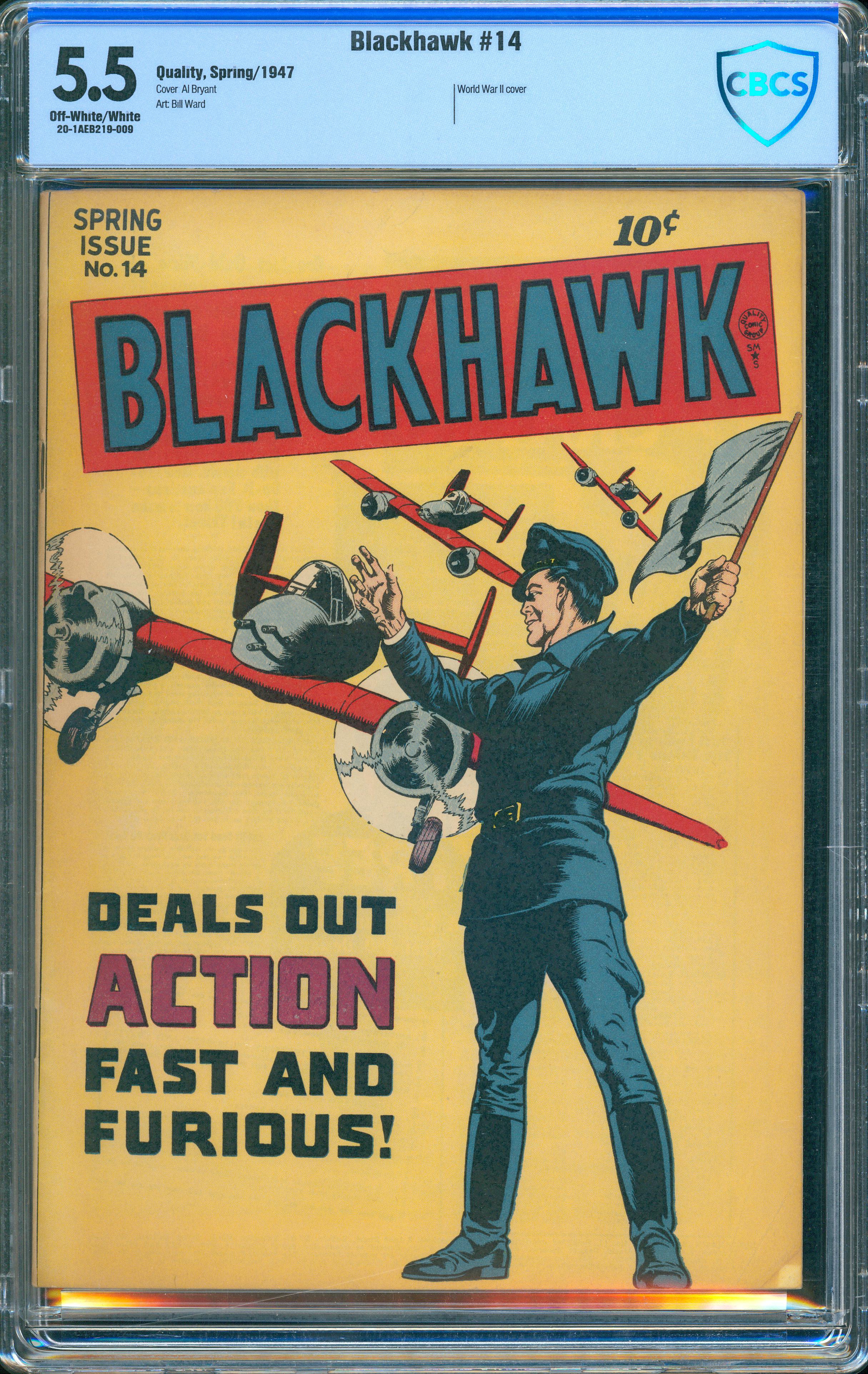 Blackhawk #14 (Quality Comics, 1947) CBCS 5.5