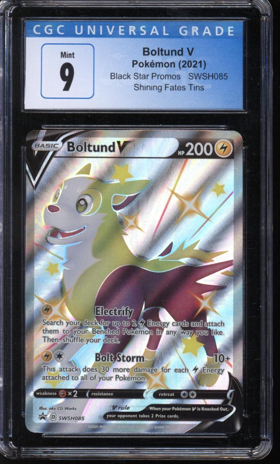 Boltund V SWSH085 (Pokémon, 2021) CGC 9