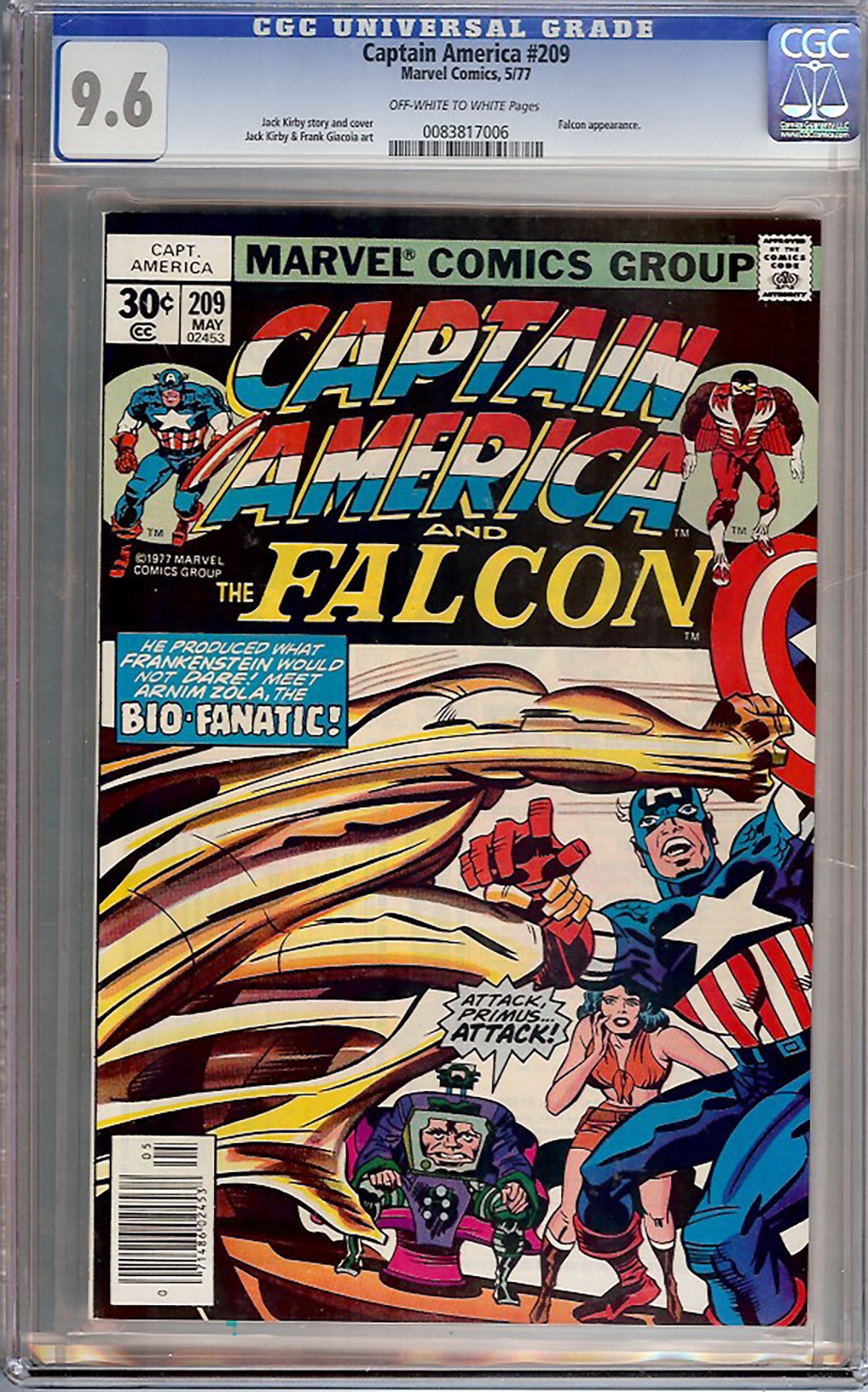 Captain America #209 (Marvel, 1977) CGC 9.6