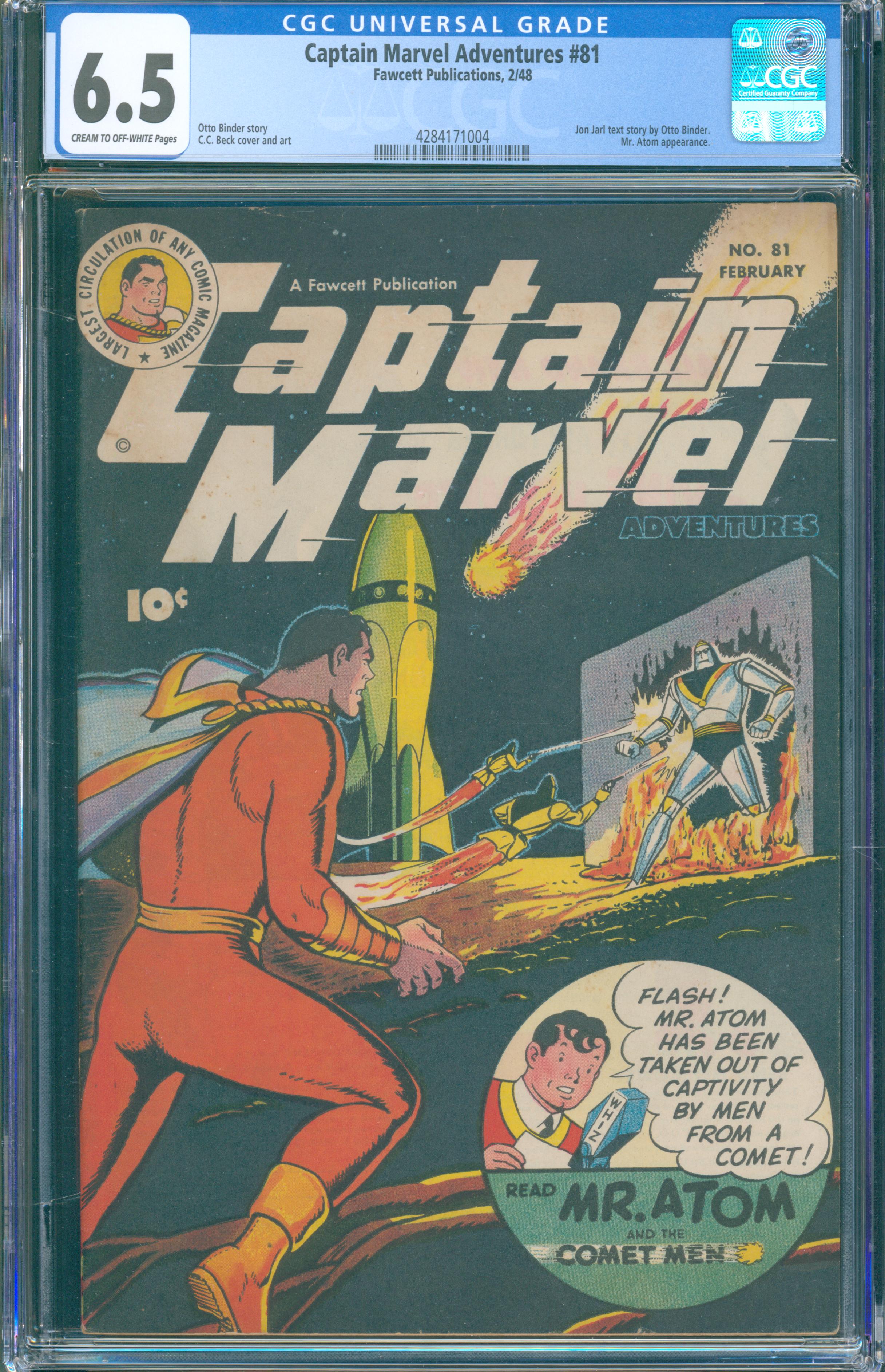 Captain Marvel Adventures #81 (Fawcett, 1948) CGC 6.5