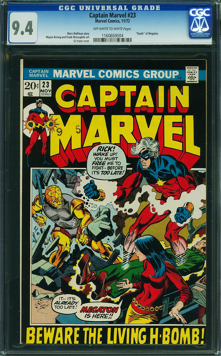 Captain Marvel #23 (Marvel Comics, 1972) CGC 89.4
