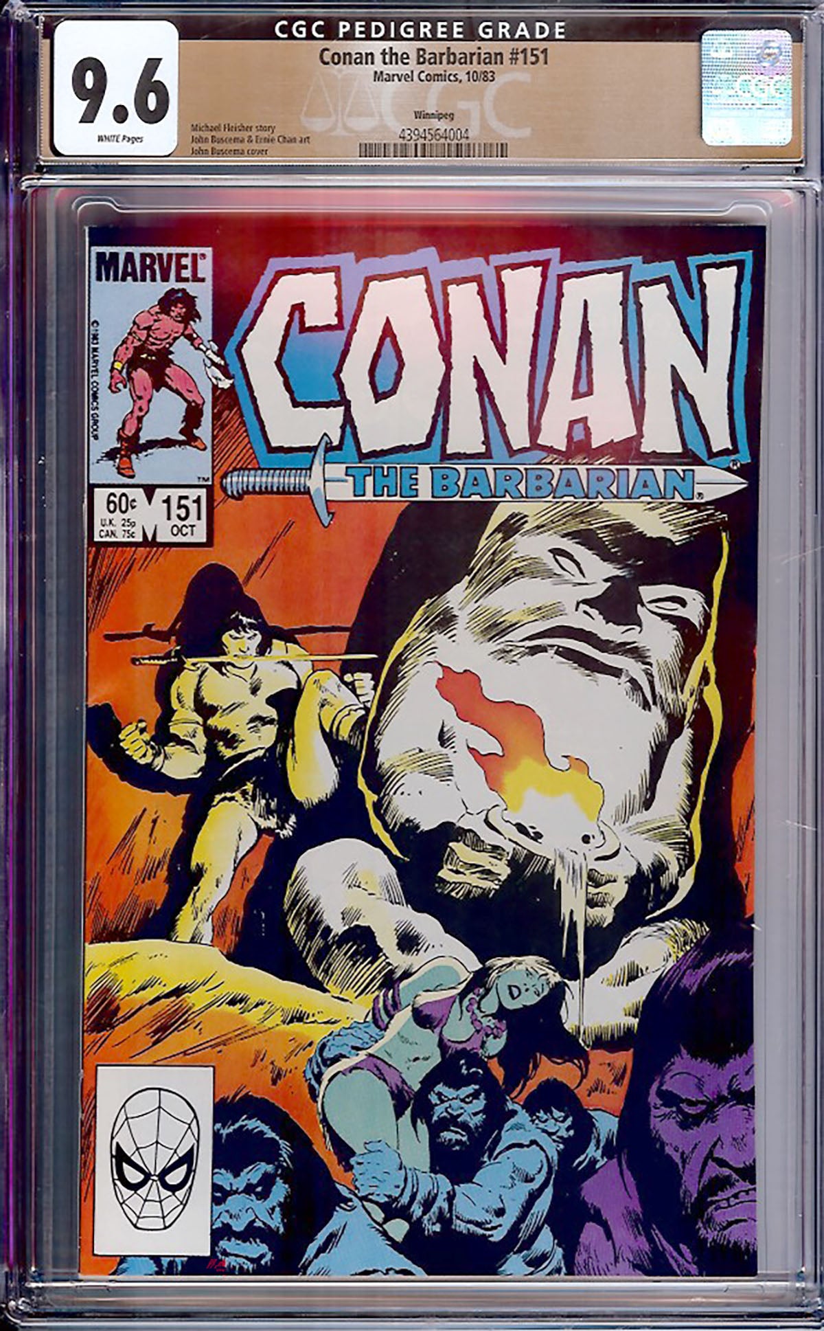 Conan the Barbarian #151 (1983, Marvel) CGC 9.6