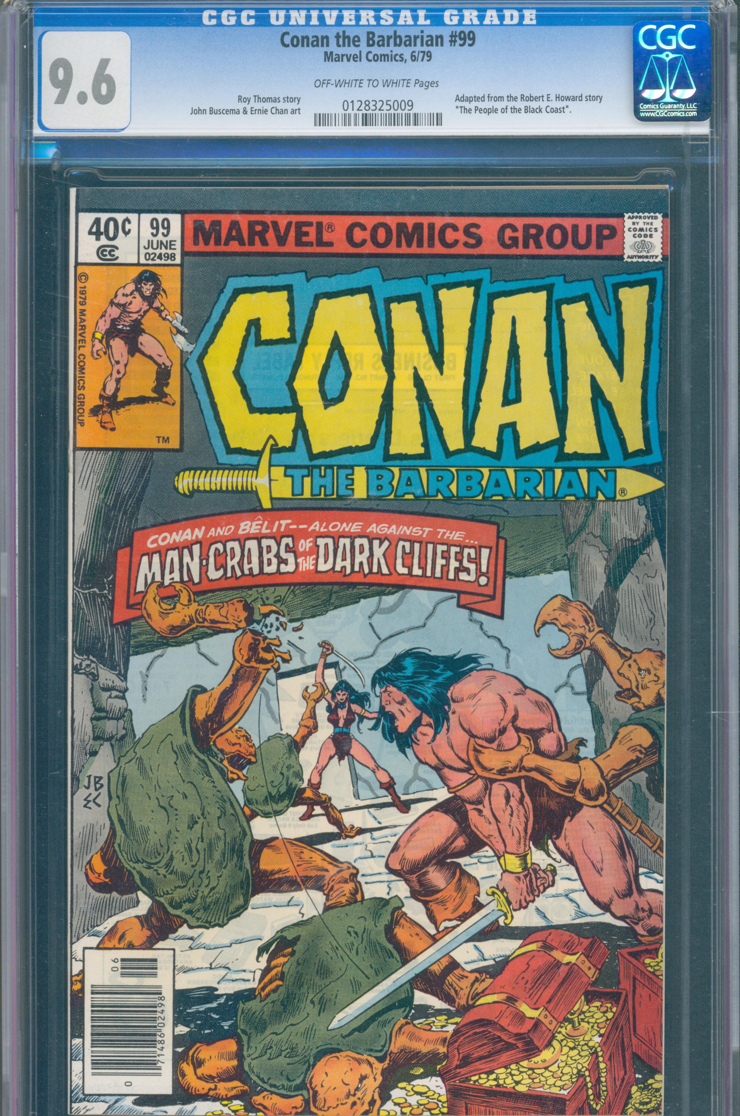 Conan the Barbarian #99 (June 1979, Marvel) CGC 9.6