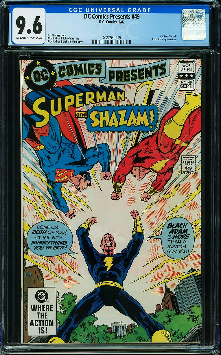 DC Comics Presents #49 (1982 DC) CGC 9.6 – Black Adam Appearance