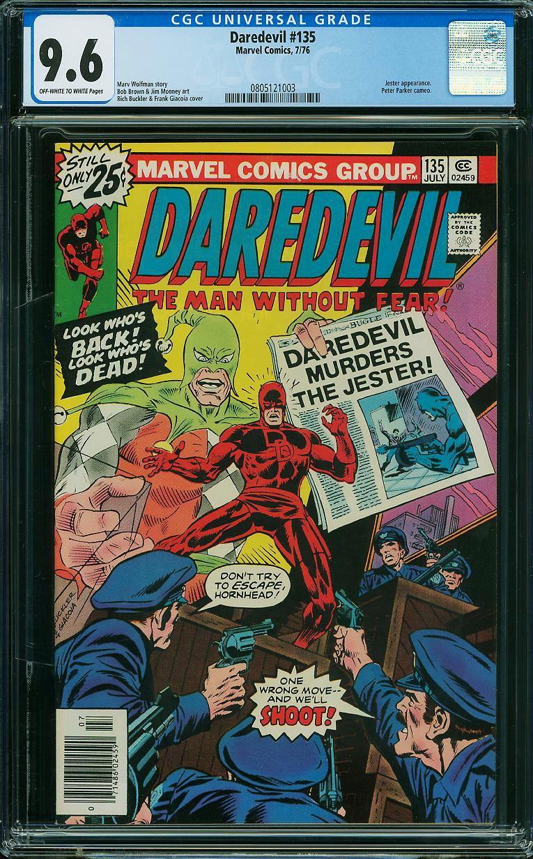 Daredevil #135 (Marvel, 1976) CGC 9.6