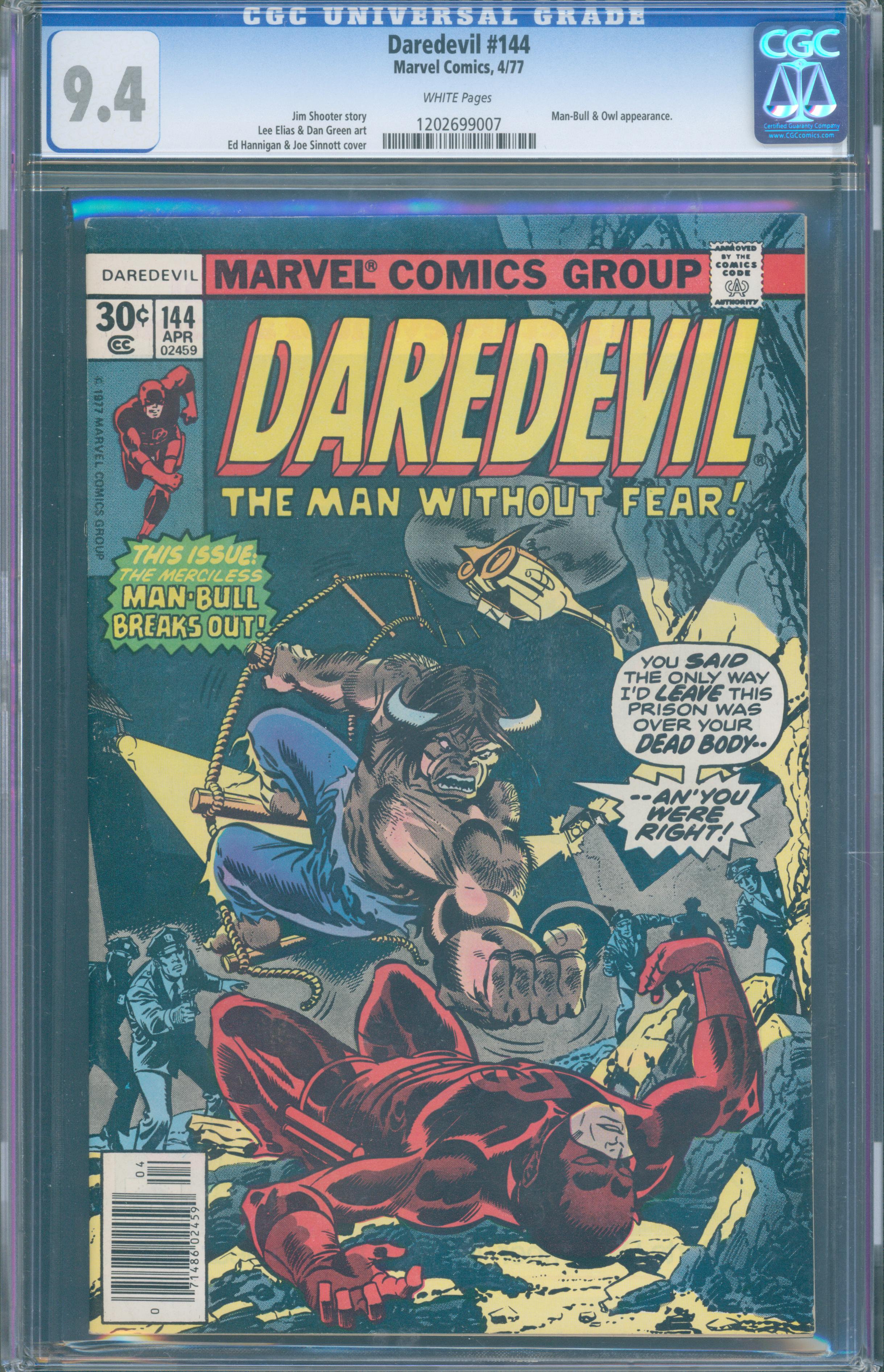 Daredevil #144 (1977, Marvel) CGC 9.4