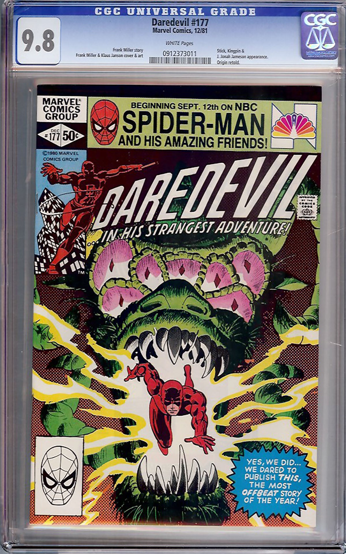 Daredevil #177 (Marvel, 1981) CGC 9.8